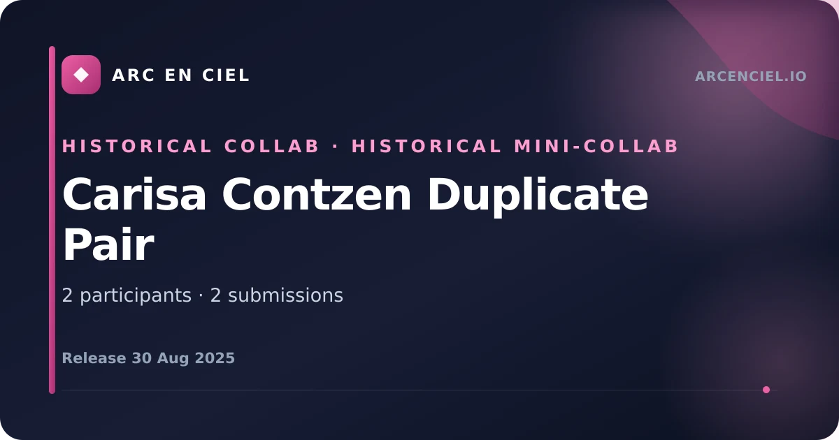 Carisa Contzen Duplicate Pair