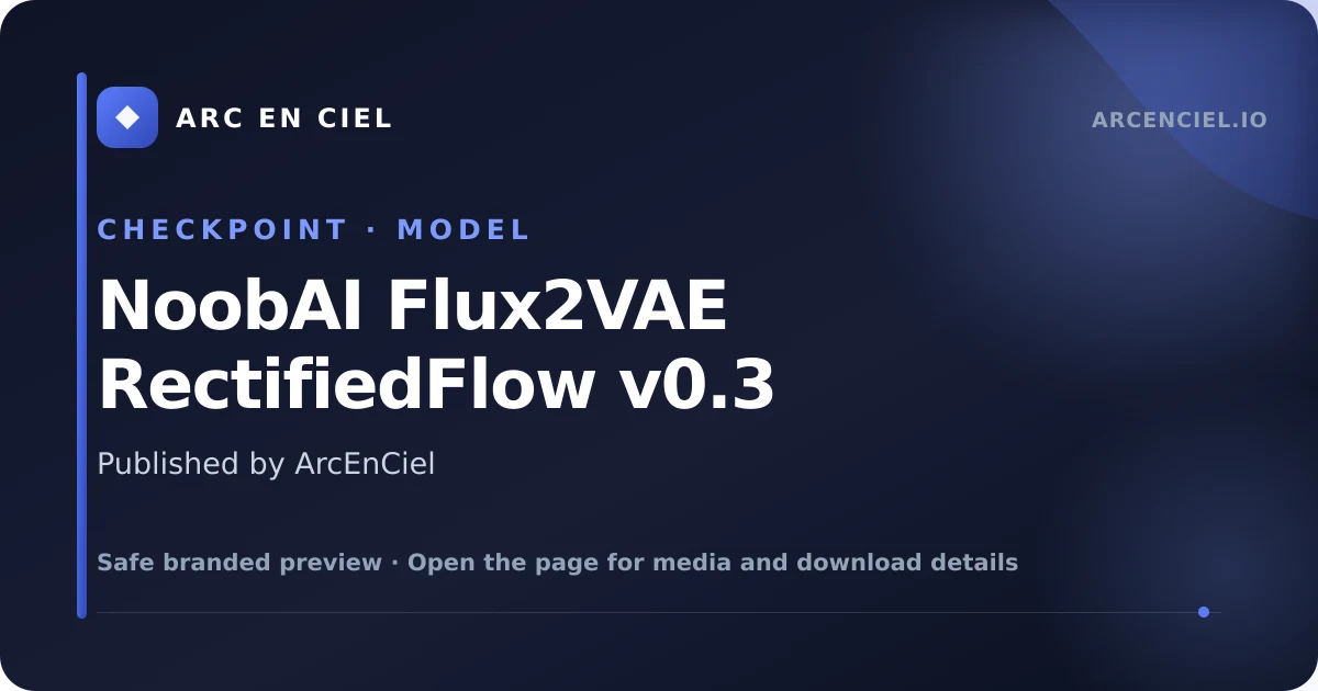 NoobAI Flux2VAE RectifiedFlow v0.3 - by ArcEnCiel