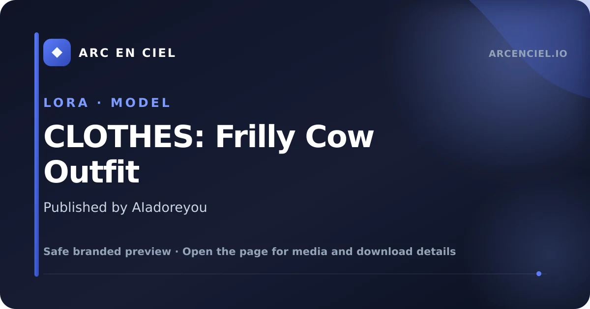 CLOTHES: Frilly Cow Outfit - by AIadoreyou