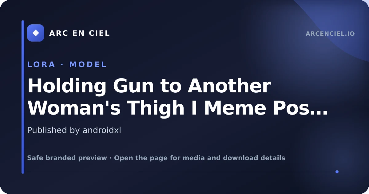Holding Gun to Another Woman's Thigh I Meme Pose Concept I IllustriousXL and... - by androidxl