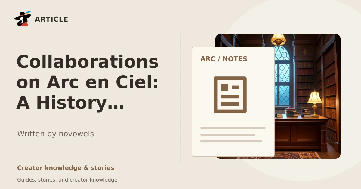 Collaborations on Arc en Ciel: A History (2023-2026) - by novowels