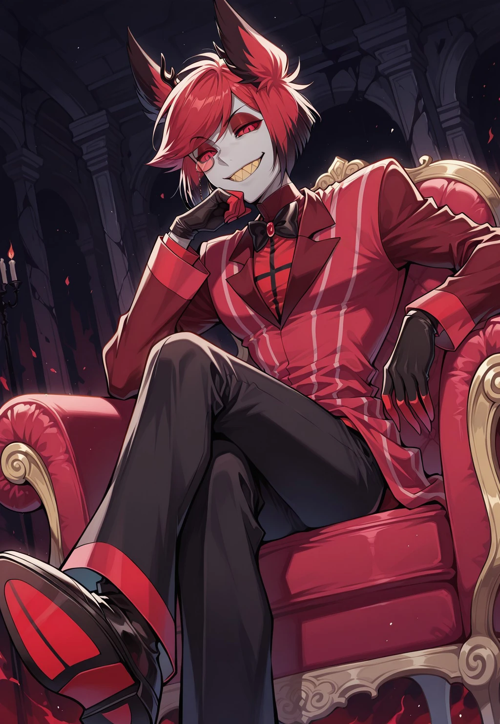 Alastor - Hazbin Hotel - by Xeranah