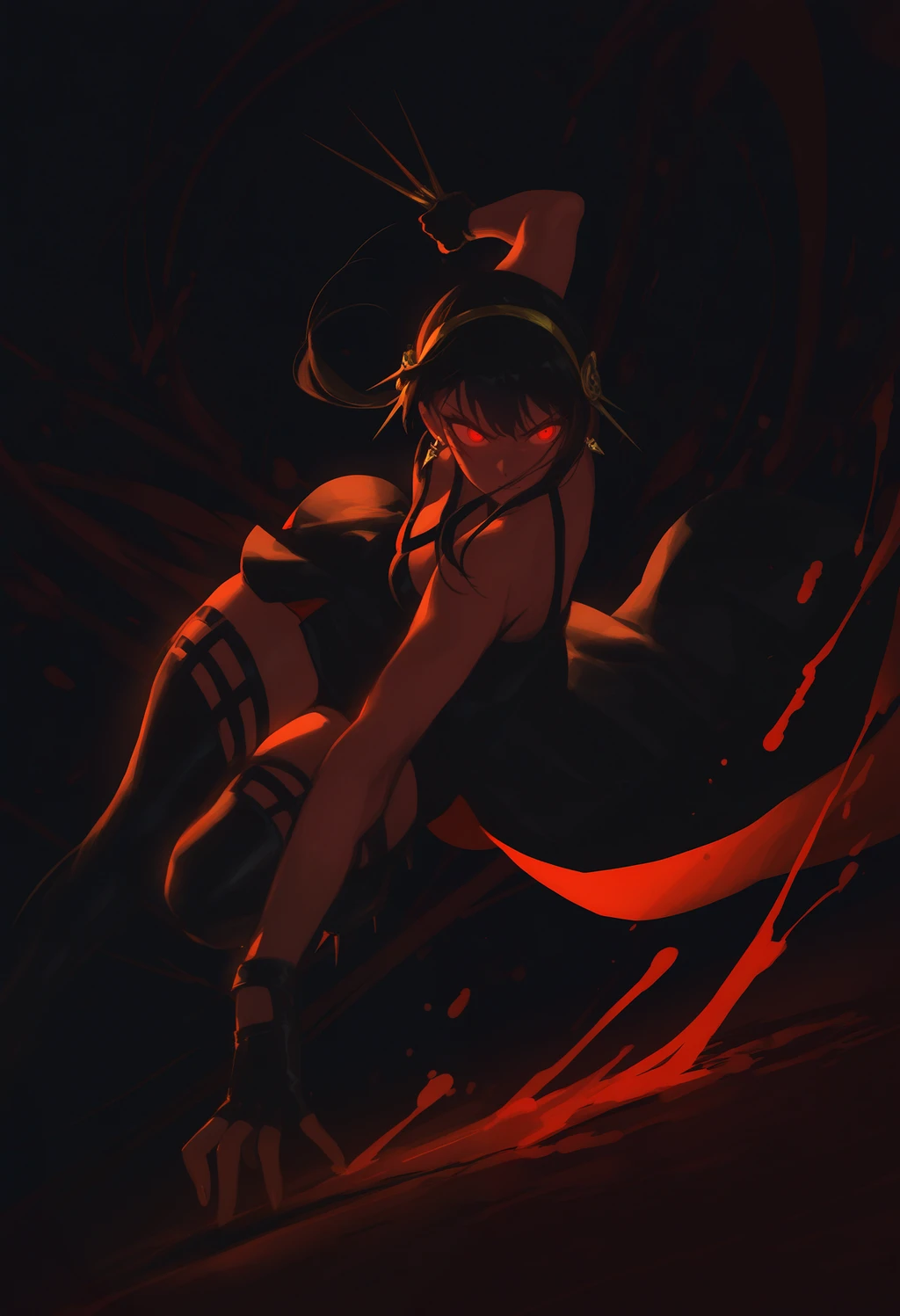 Stable Diffusion image: 1girl, solo - by FallenIncursio