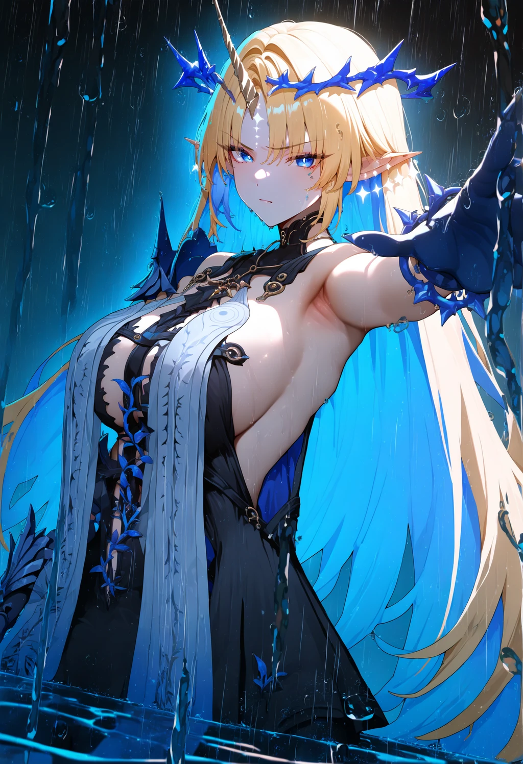 Stable Diffusion image: 1girl, solo - by FallenIncursio