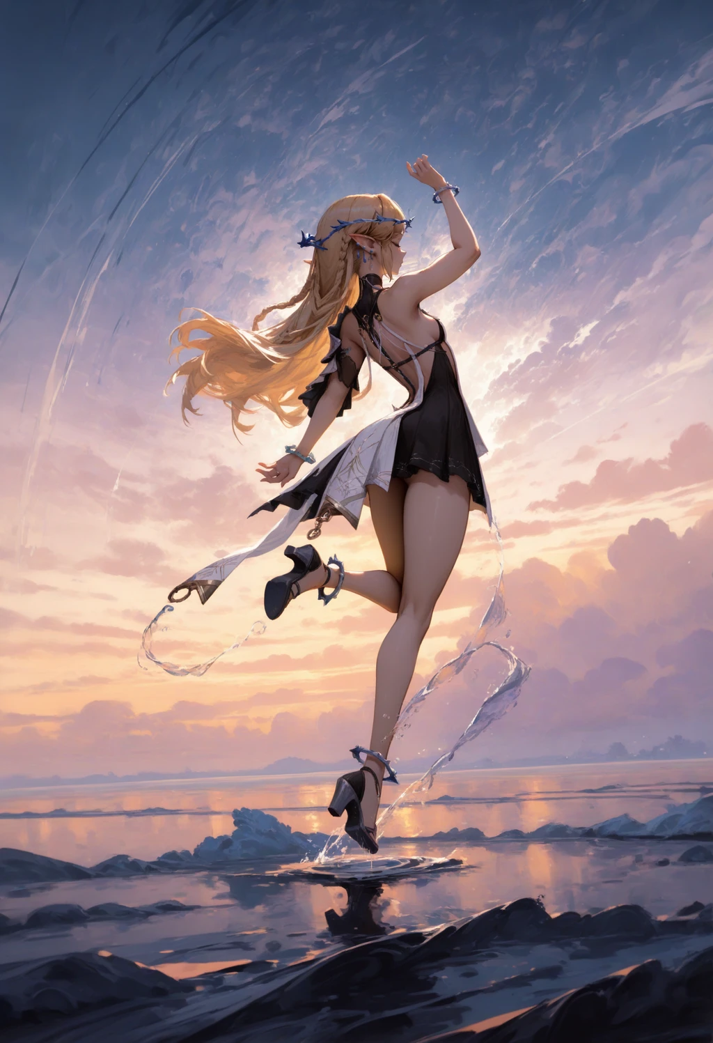 Stable Diffusion image: 1girl, solo - by FallenIncursio