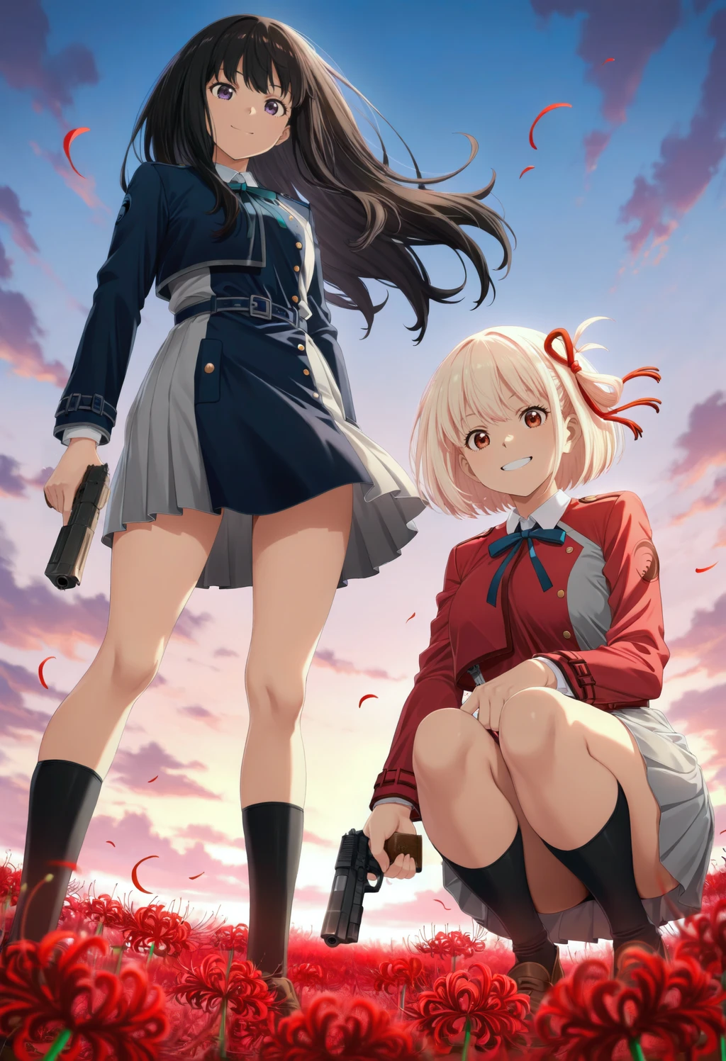 Stable Diffusion image: long hair, flower - by Garbo