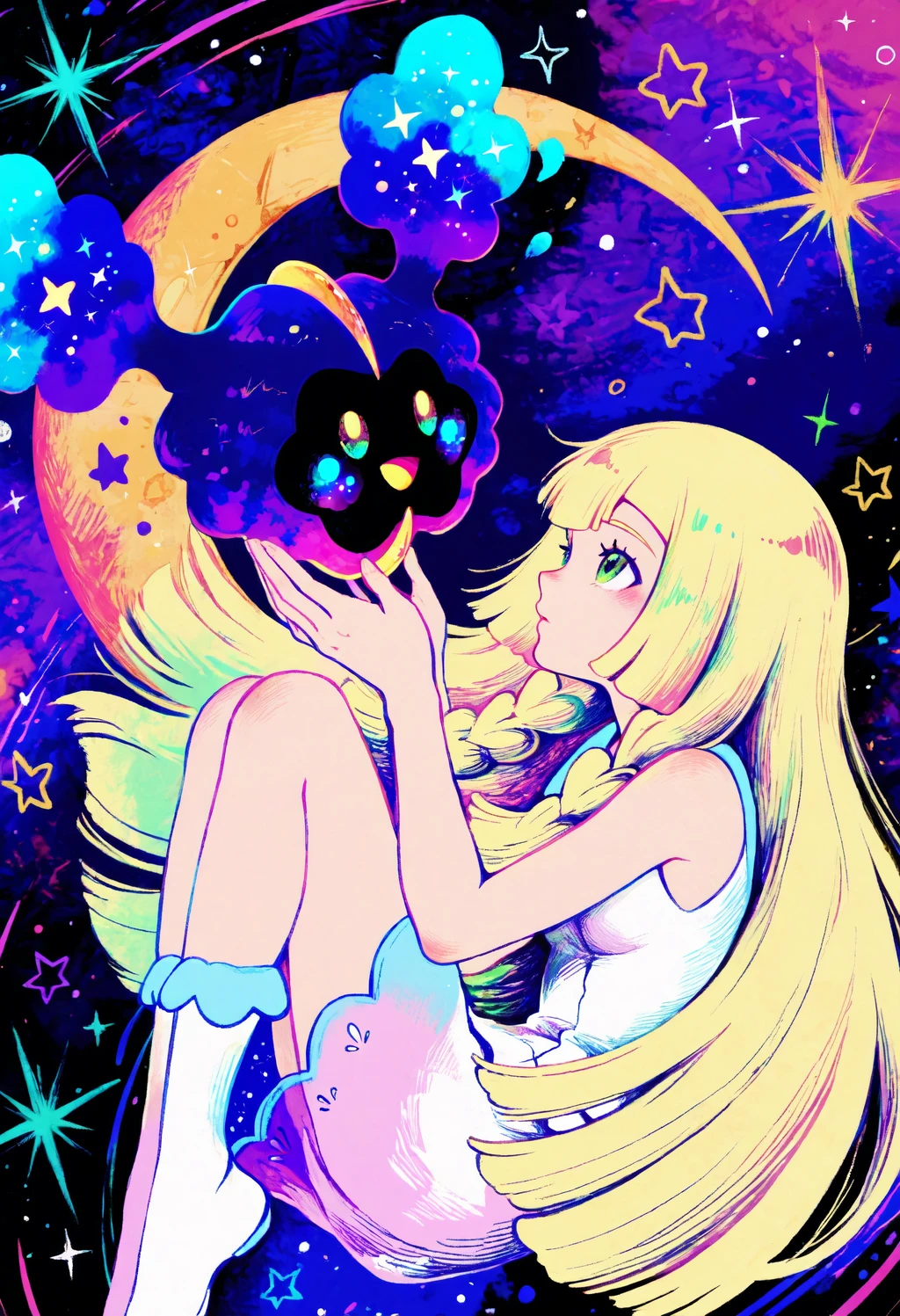 Stable Diffusion image: 1girl, long hair - by Garbo