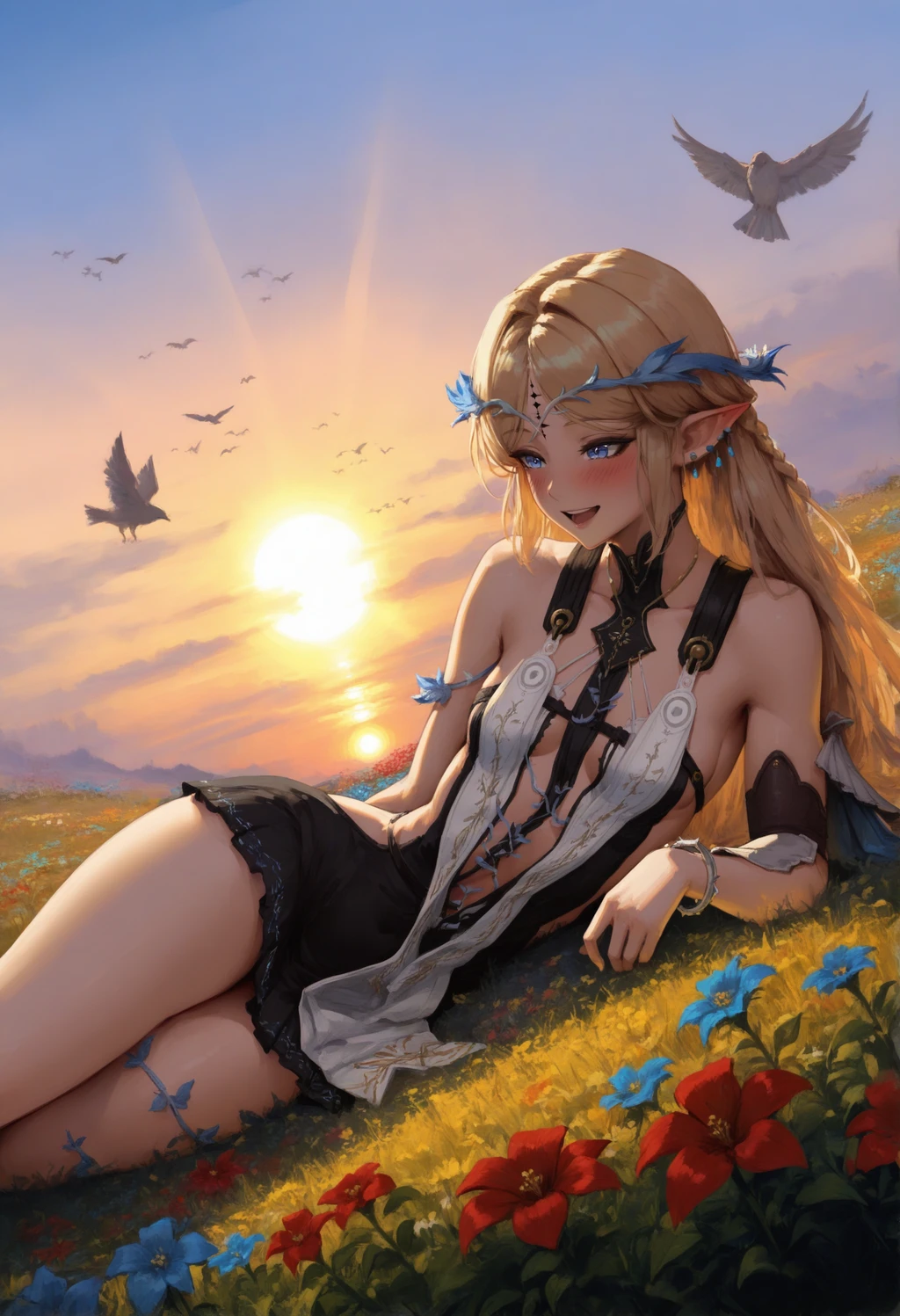 Stable Diffusion image: 1girl, solo - by FallenIncursio