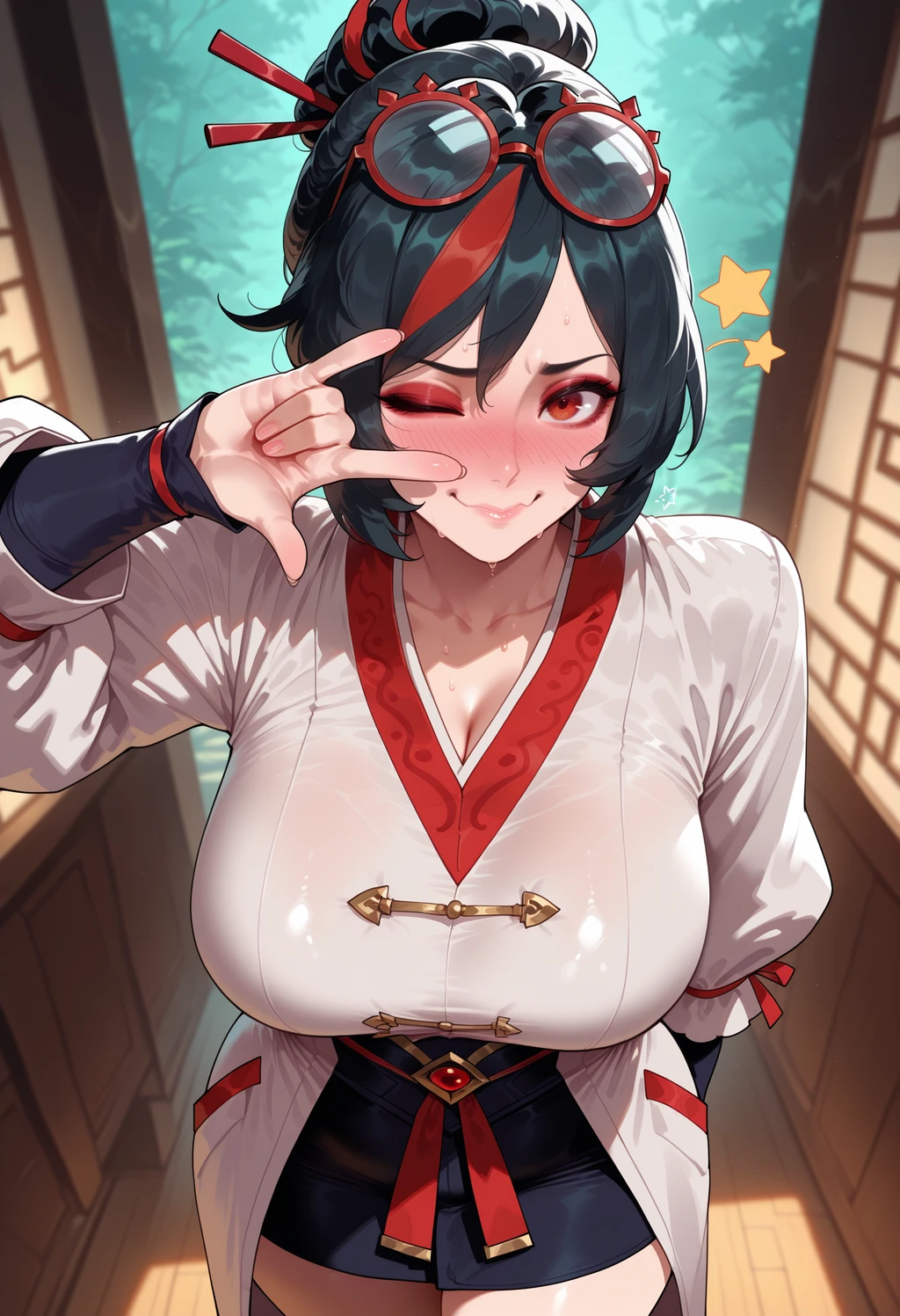 Stable Diffusion image: 1girl, solo - by FallenIncursio