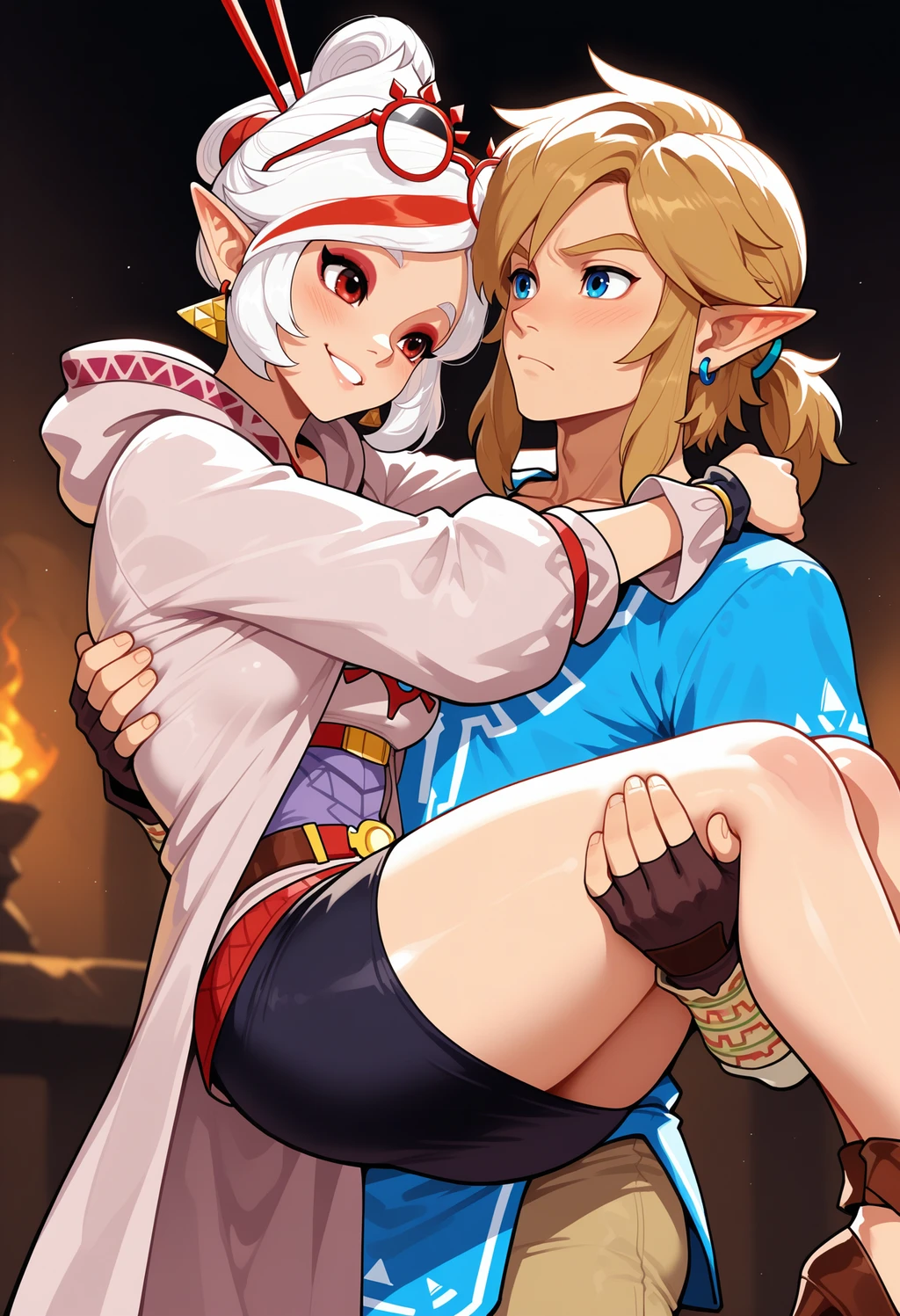 Stable Diffusion image: 1girl, multicolored hair - by FallenIncursio