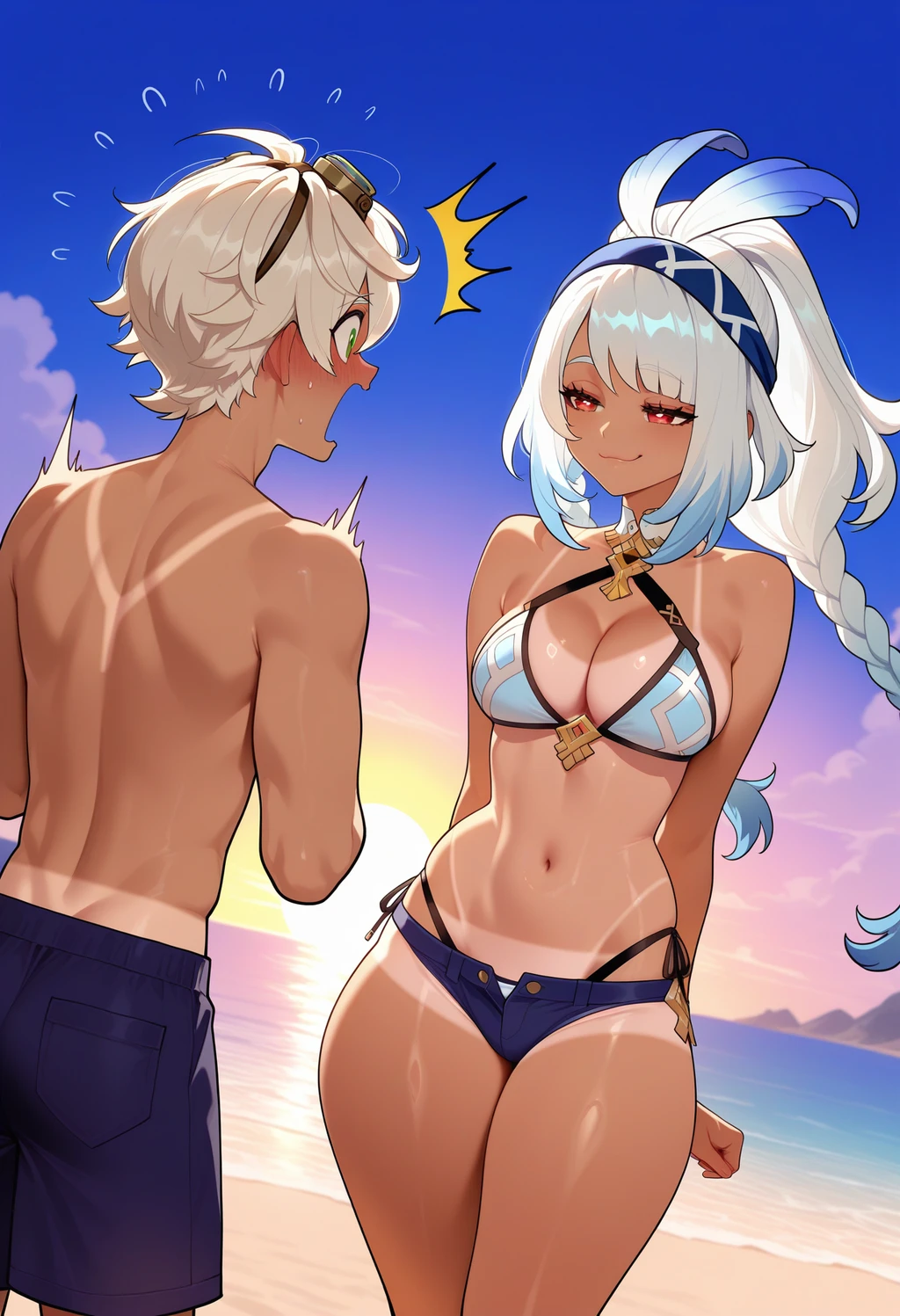 Stable Diffusion image: 1girl, long hair - by FallenIncursio