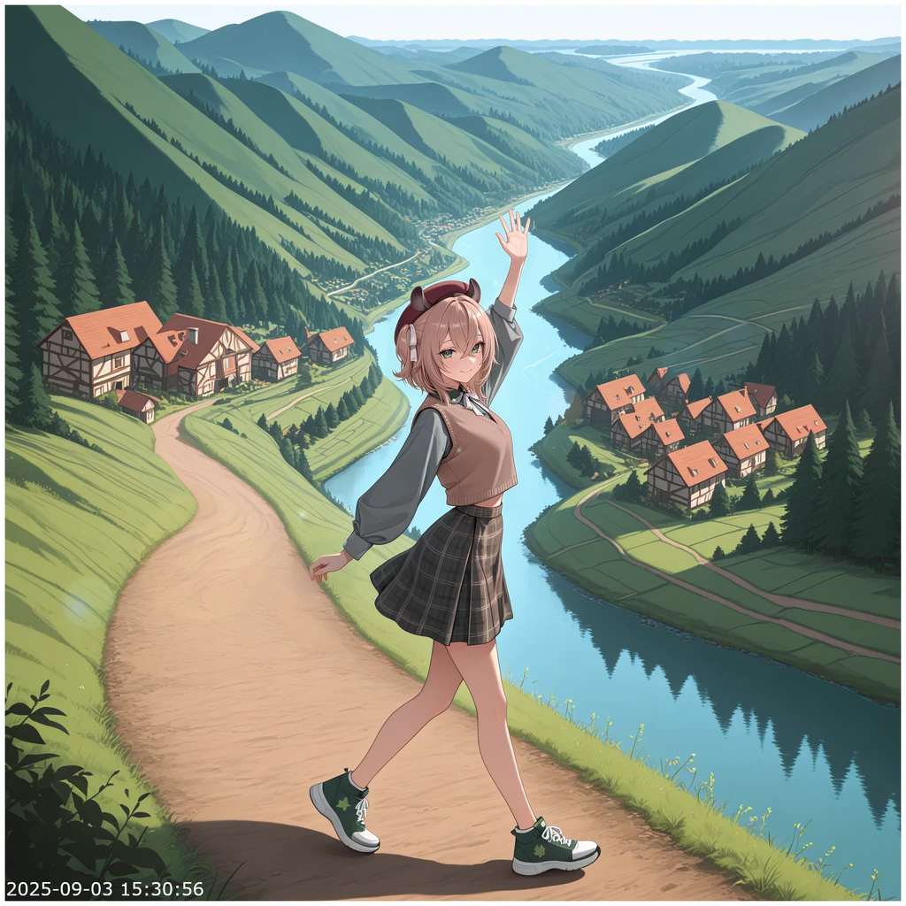 Stable Diffusion image: 1girl, solo - by ChameleonAI