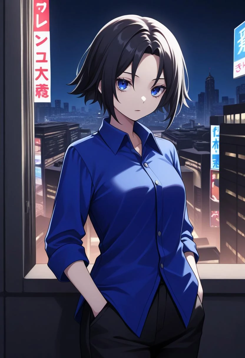 Anna Yoshizaka - Persona 2 (吉栄杏奈、ペルソナ2) - by zetsubousensei_