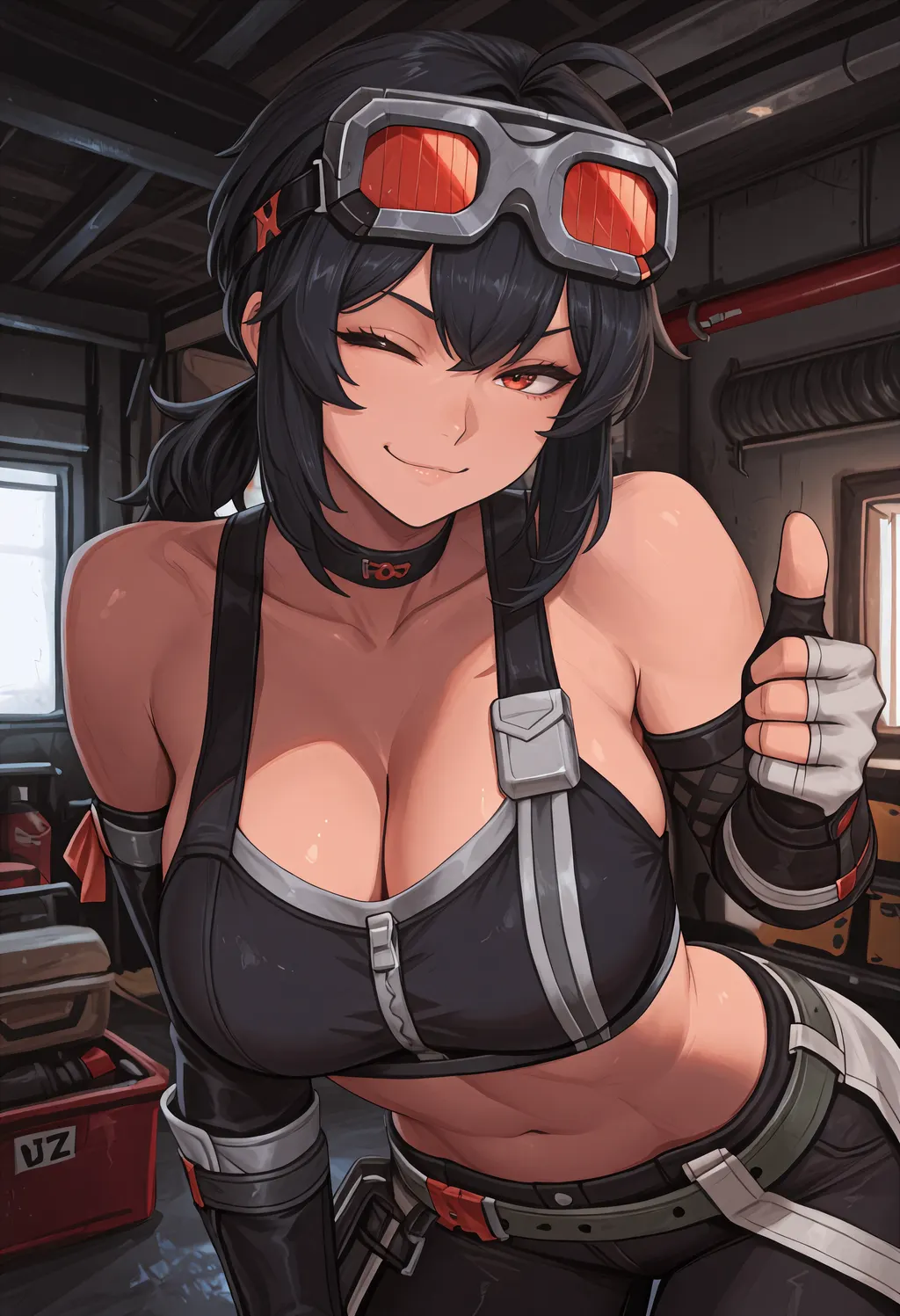 Stable Diffusion image: 1girl, solo - by RadioMood