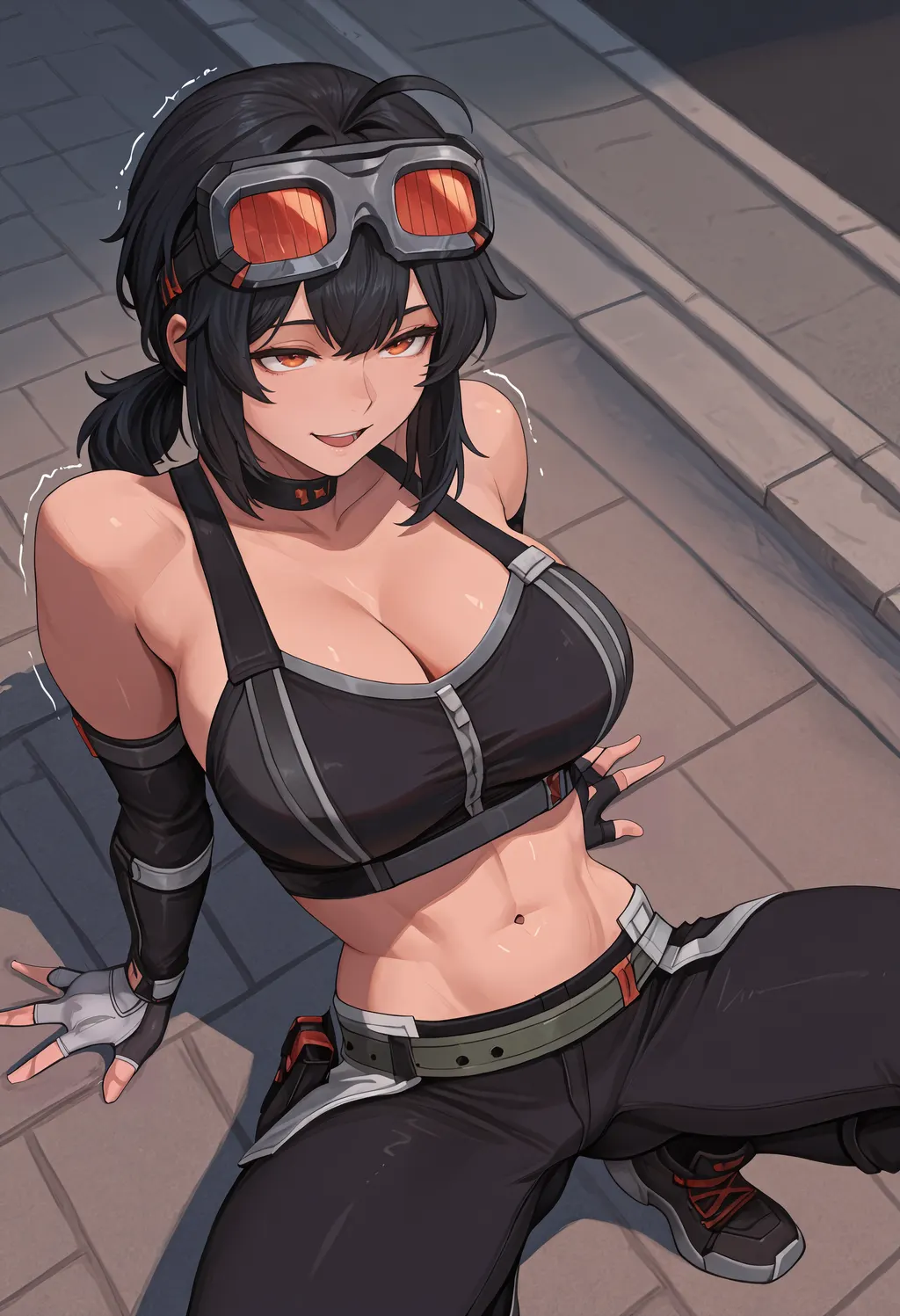 Stable Diffusion image: 1girl, solo - by RadioMood