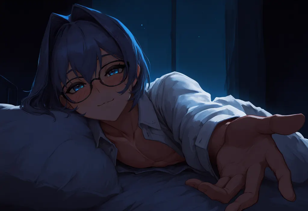 Stable Diffusion image: solo, blue hair - by NorthSpirit