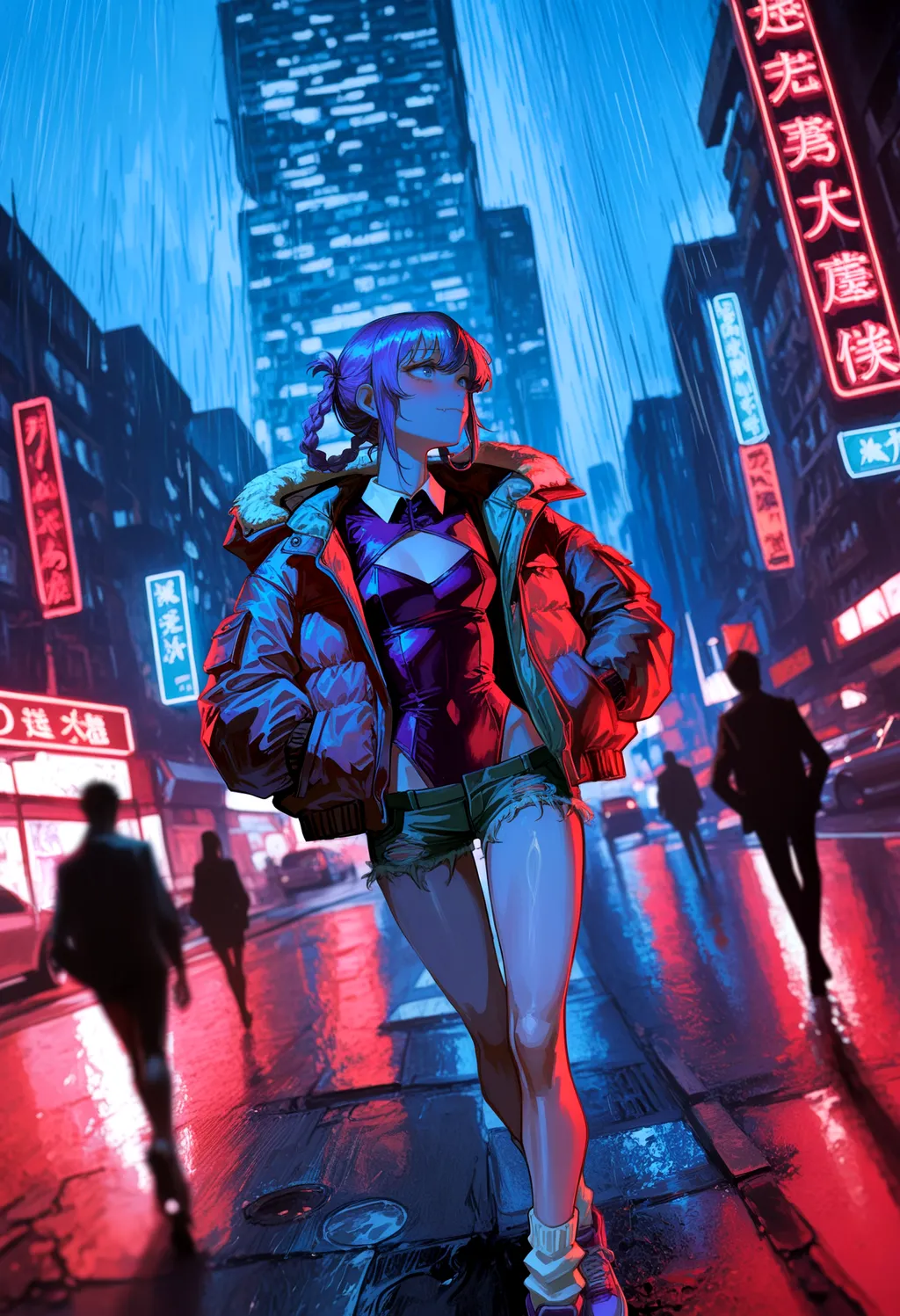 Stable Diffusion image: 1girl, breasts - by IceB2