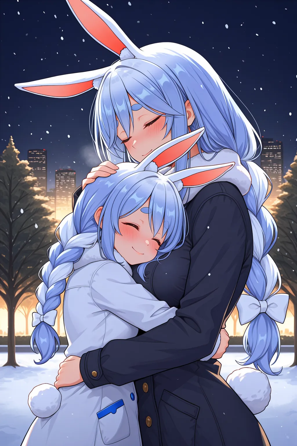 Stable Diffusion image: long hair, animal ears - by Hoseki