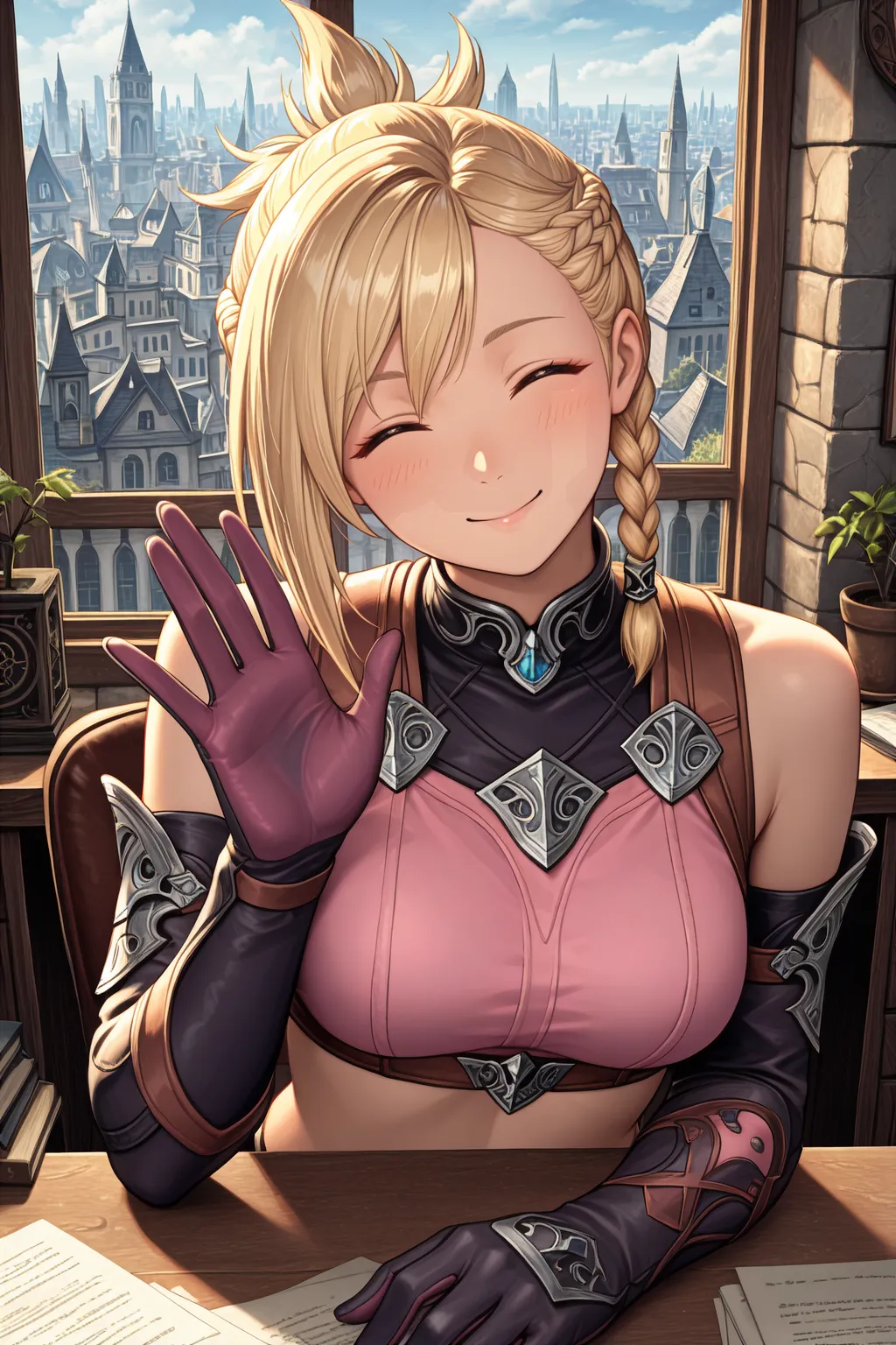 Stable Diffusion image: 1girl, solo - by ArmetDaraco