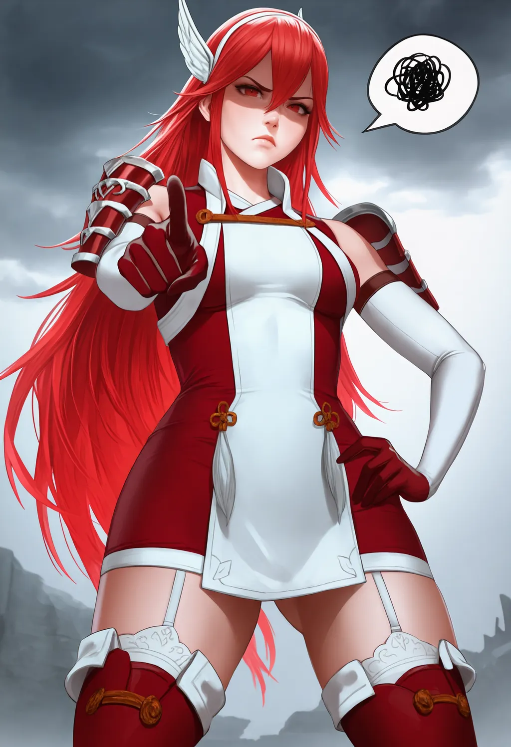 Stable Diffusion image: 1girl, solo - by bsinky