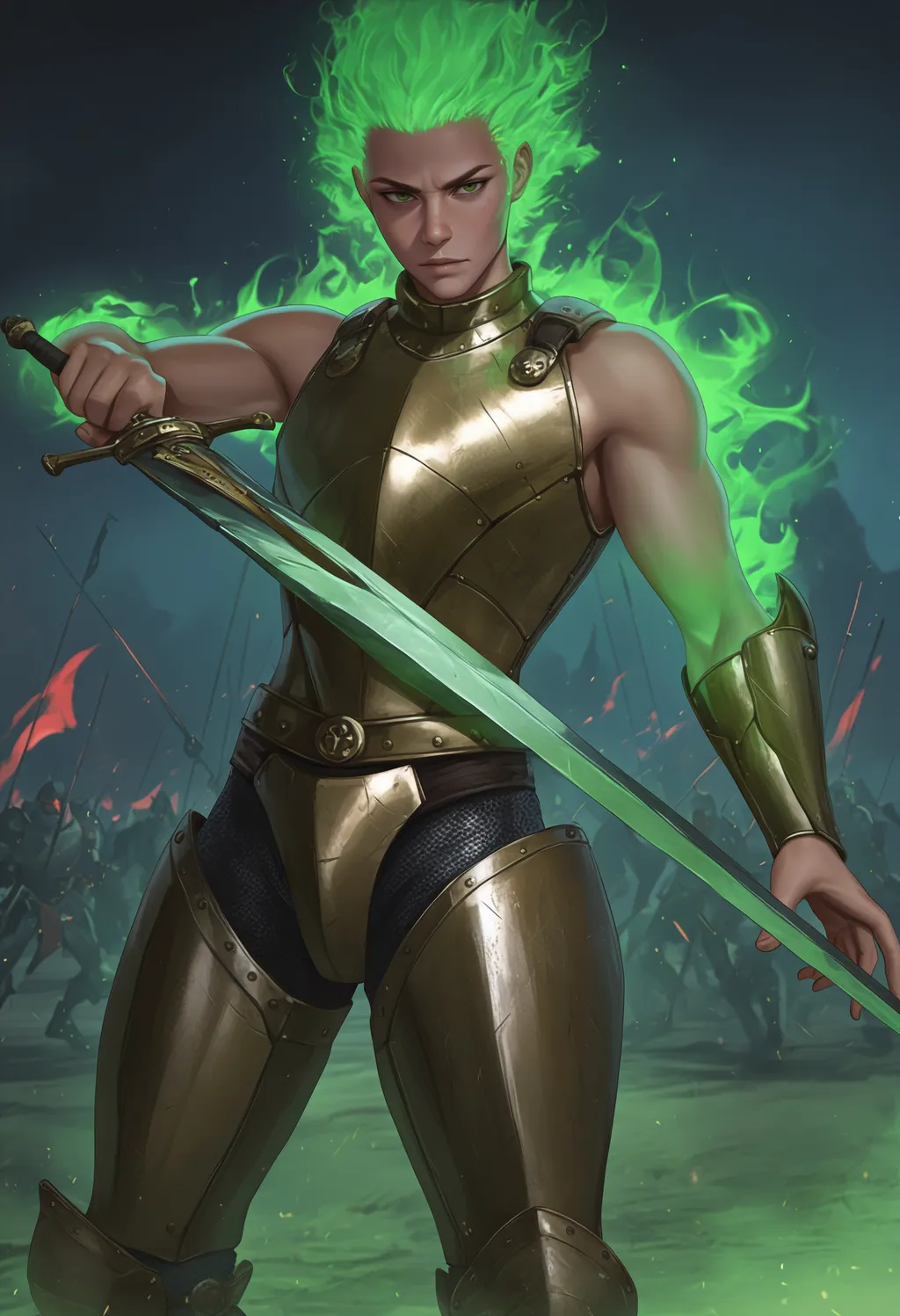 Stable Diffusion image: looking at viewer, closed mouth - by NorthSpirit