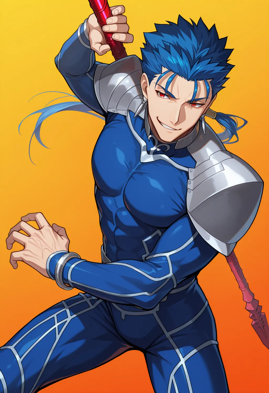 Cu Chulainn (Lancer) - Fate Series (Stay Night And Prototype) - by RandeiTheWitch