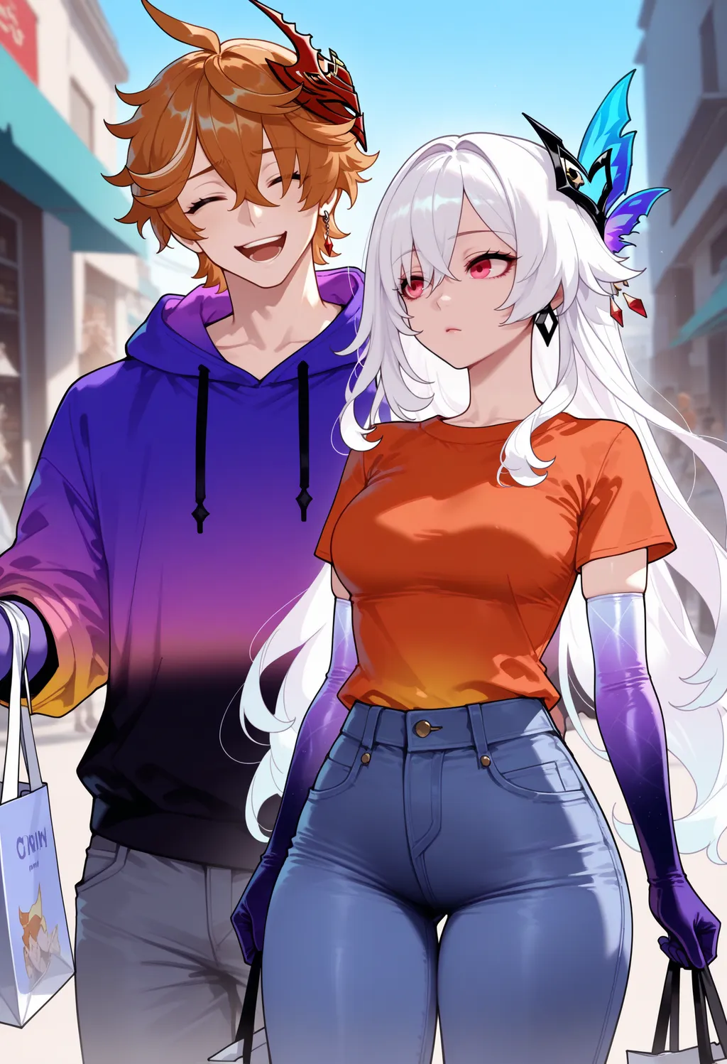 Stable Diffusion image: 1girl, long hair - by FallenIncursio