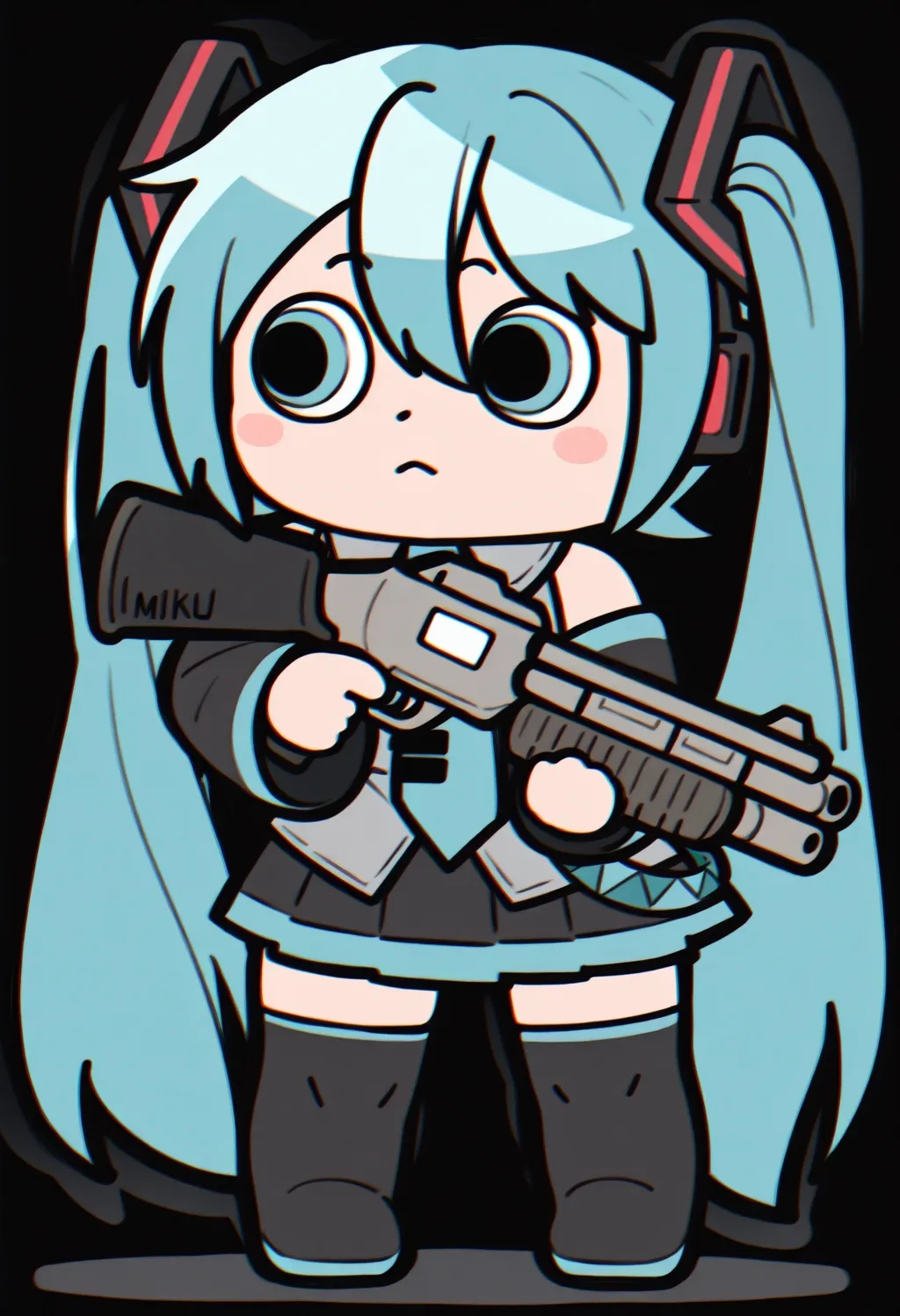 Stable Diffusion image: 1girl, solo - by PotatCat