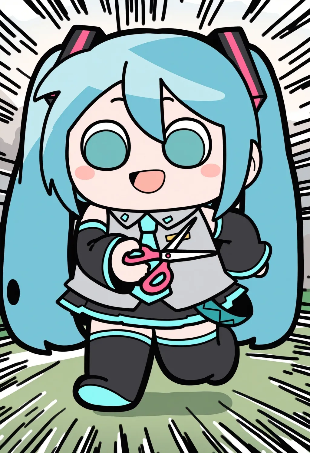 Stable Diffusion image: 1girl, solo - by PotatCat