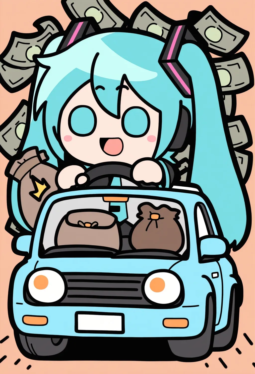 Stable Diffusion image: 1girl, solo - by PotatCat