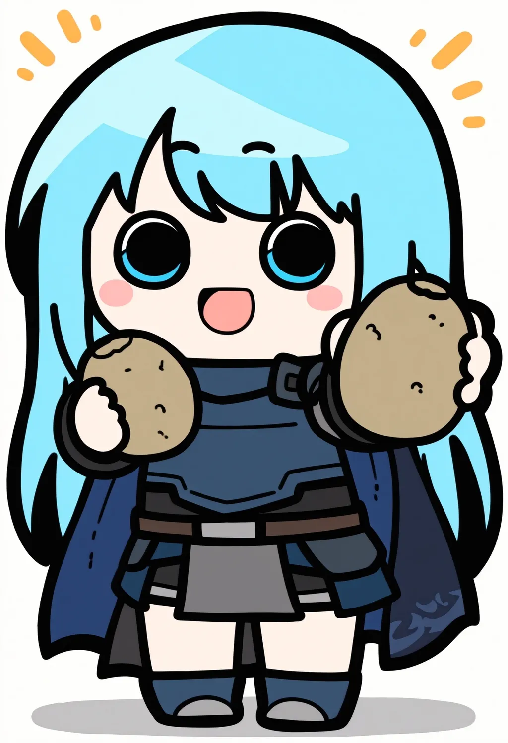 Stable Diffusion image: 1girl, solo - by PotatCat