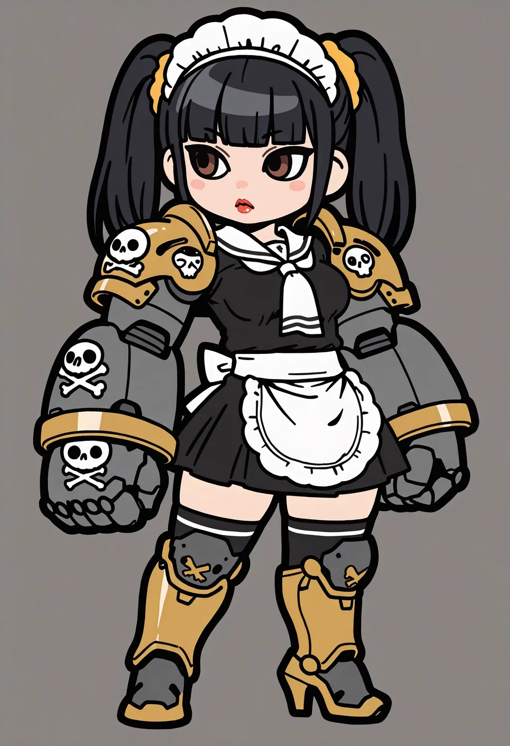 Potat's wonderful chibi style LoRA showcase by EDG - by EDG