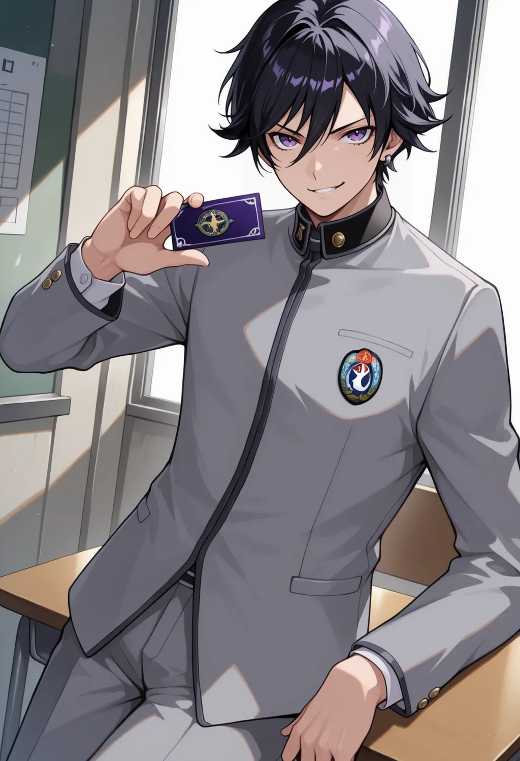 Naoya toudou (Persona 1) [Illustrious] - by Fp_plus