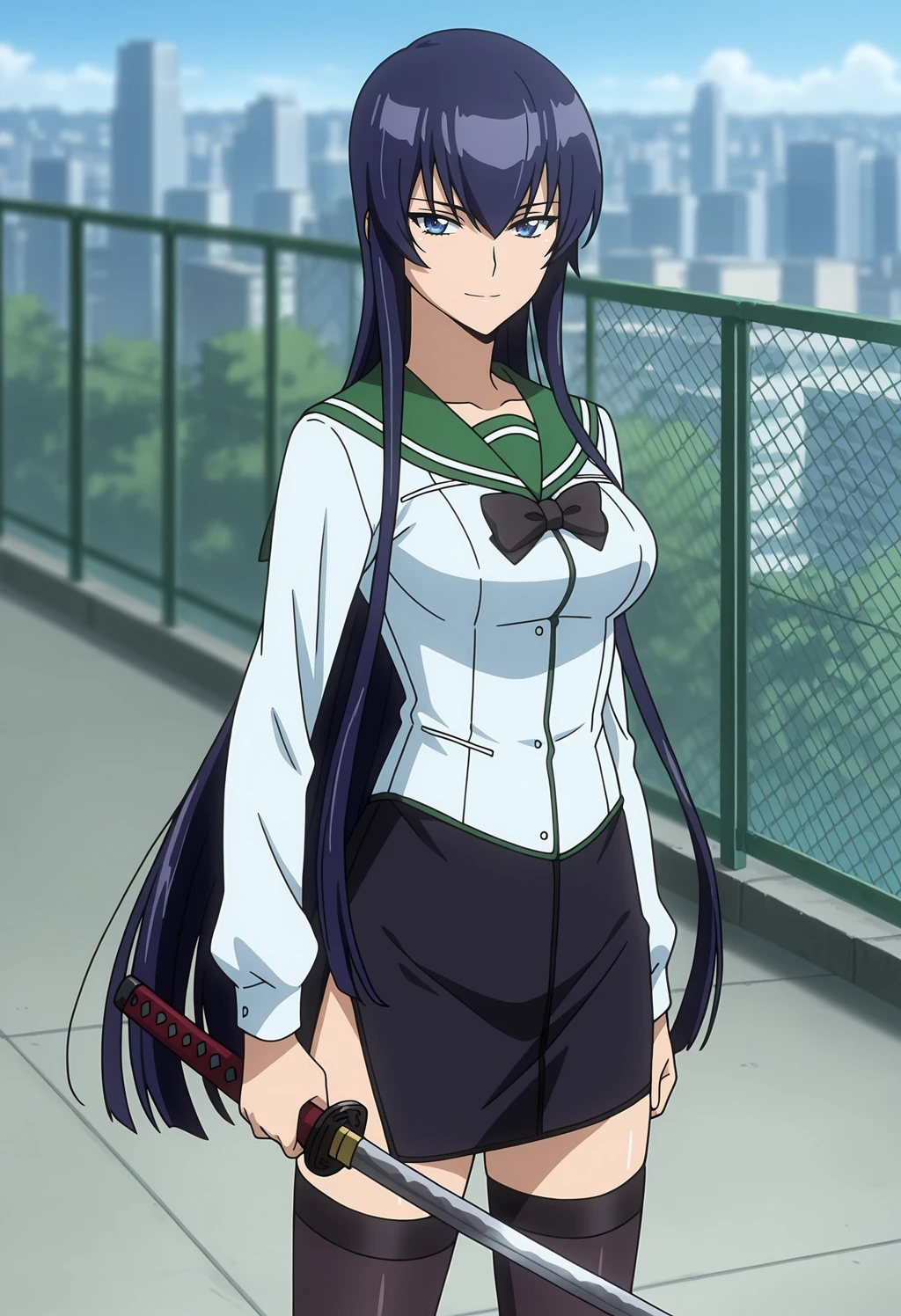 Busujima Saeko [5 outfits] | Illustrious | Highschool of the Dead - by LittleJelly