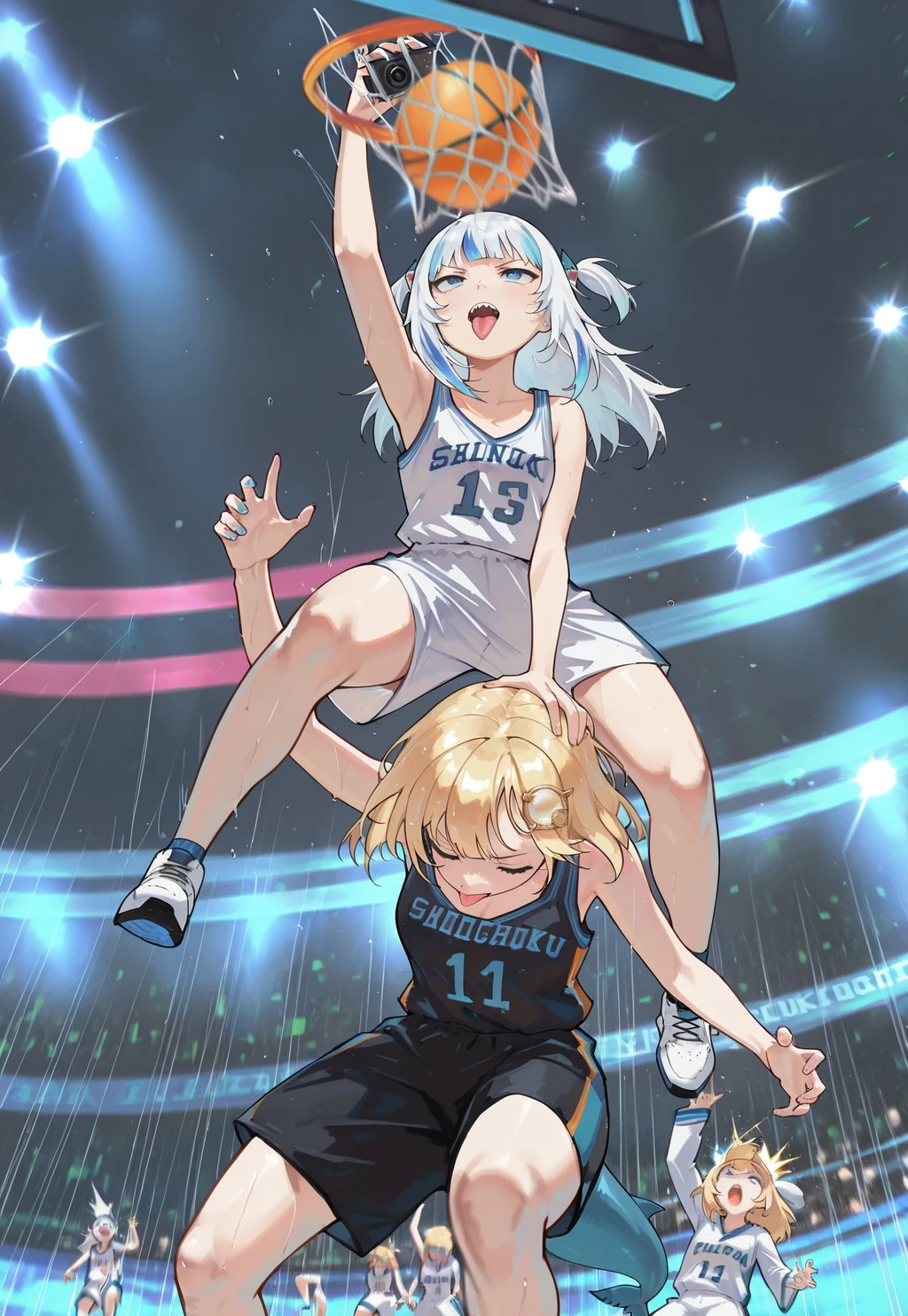 Venom Dunking On Spider-Man | Meme Pose Concept | IllustriousXL and NoobAI - by androidxl