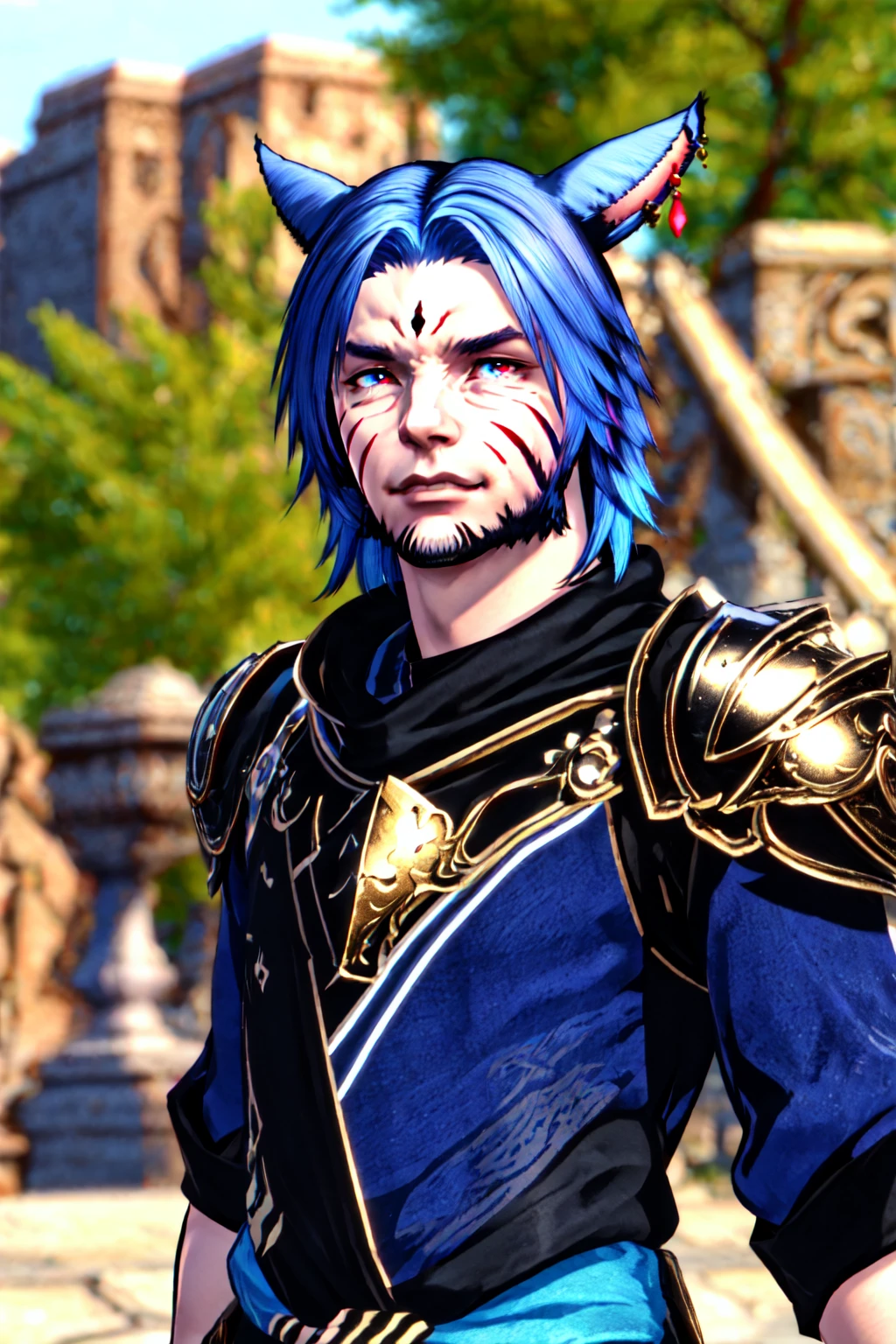 FFXIV - Male Miqote (Keeper of the Moon - Khit'li L'ocar) - 0.5 - by ktiseos_nyx