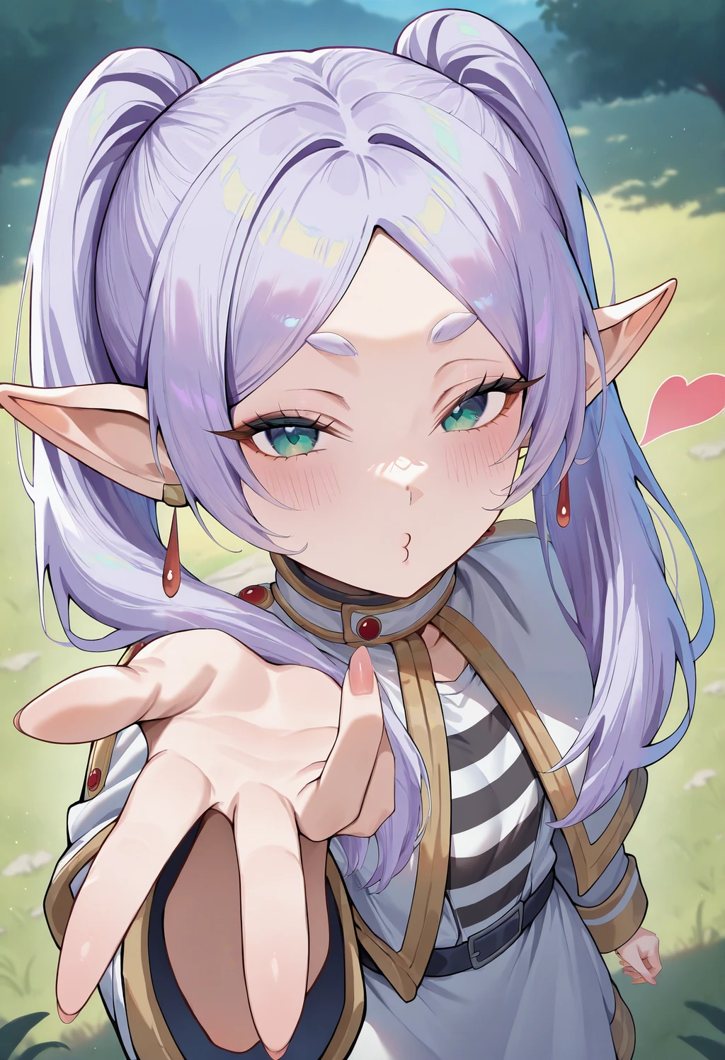 Frieren Blowing Kiss Meme | Concept LoRA IllustriousXL - by FallenIncursio