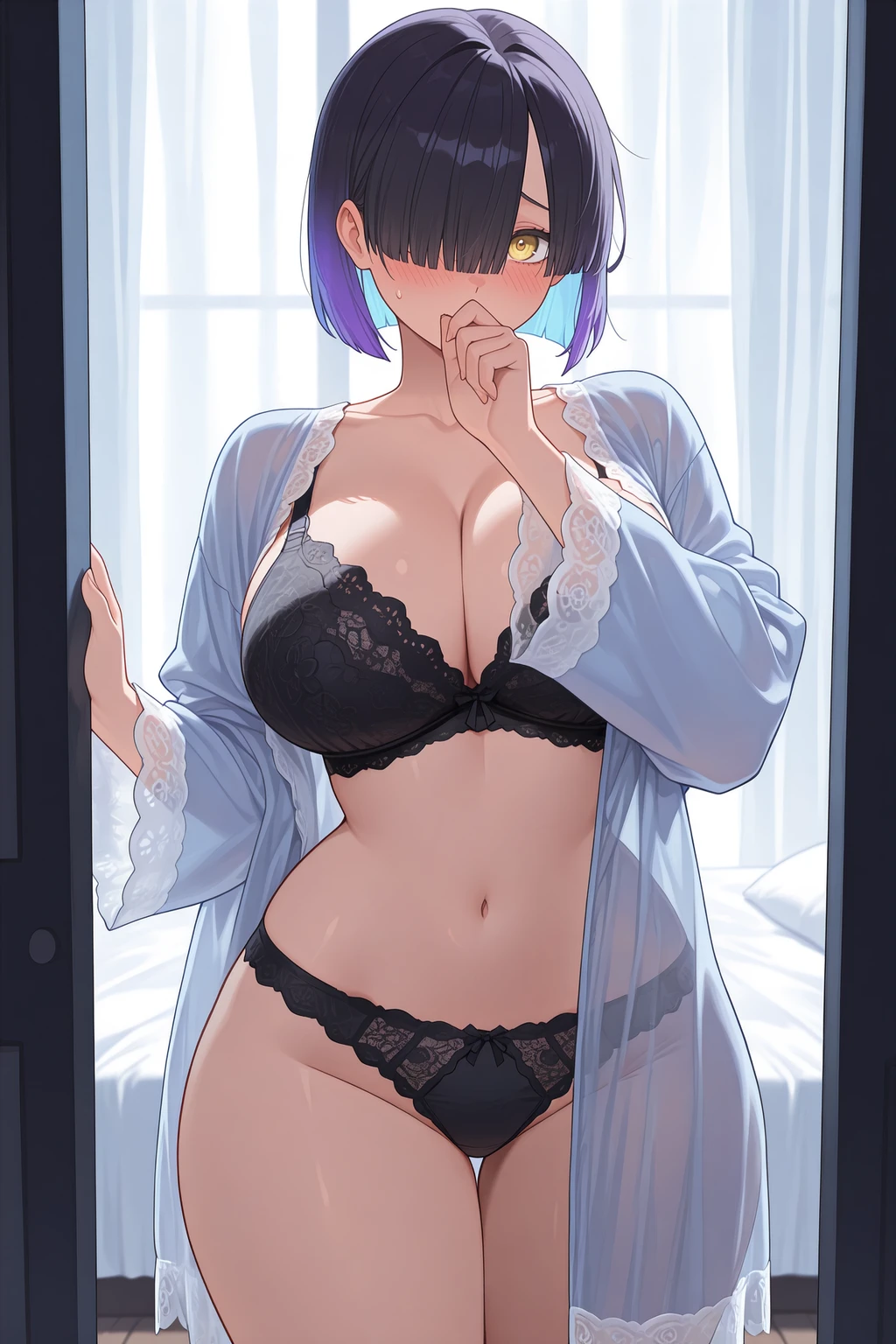 Stable Diffusion image: 1girl, solo - by novowels