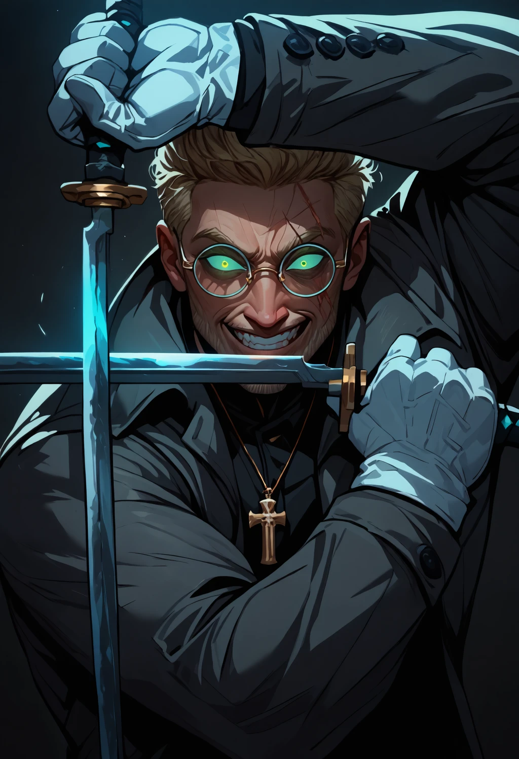 Alexander Anderson's Crossed Swords Pose Concept - by Infamous__Fish