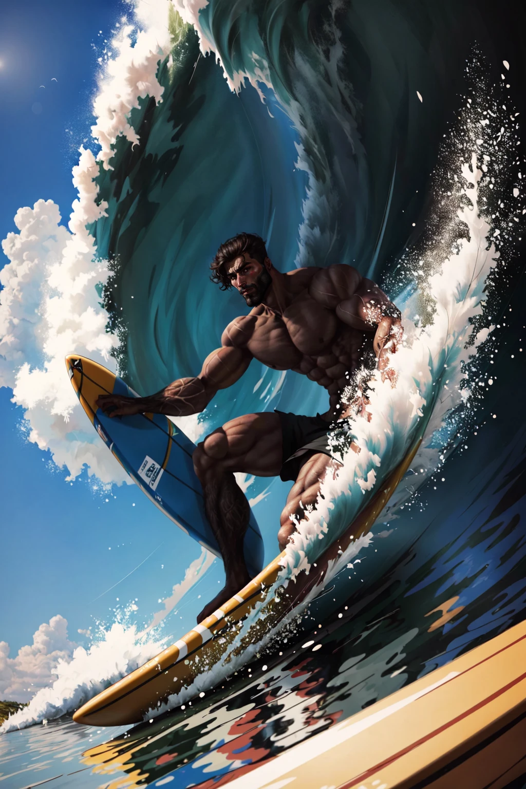 Surfing | Concept LoRA - by FallenIncursio