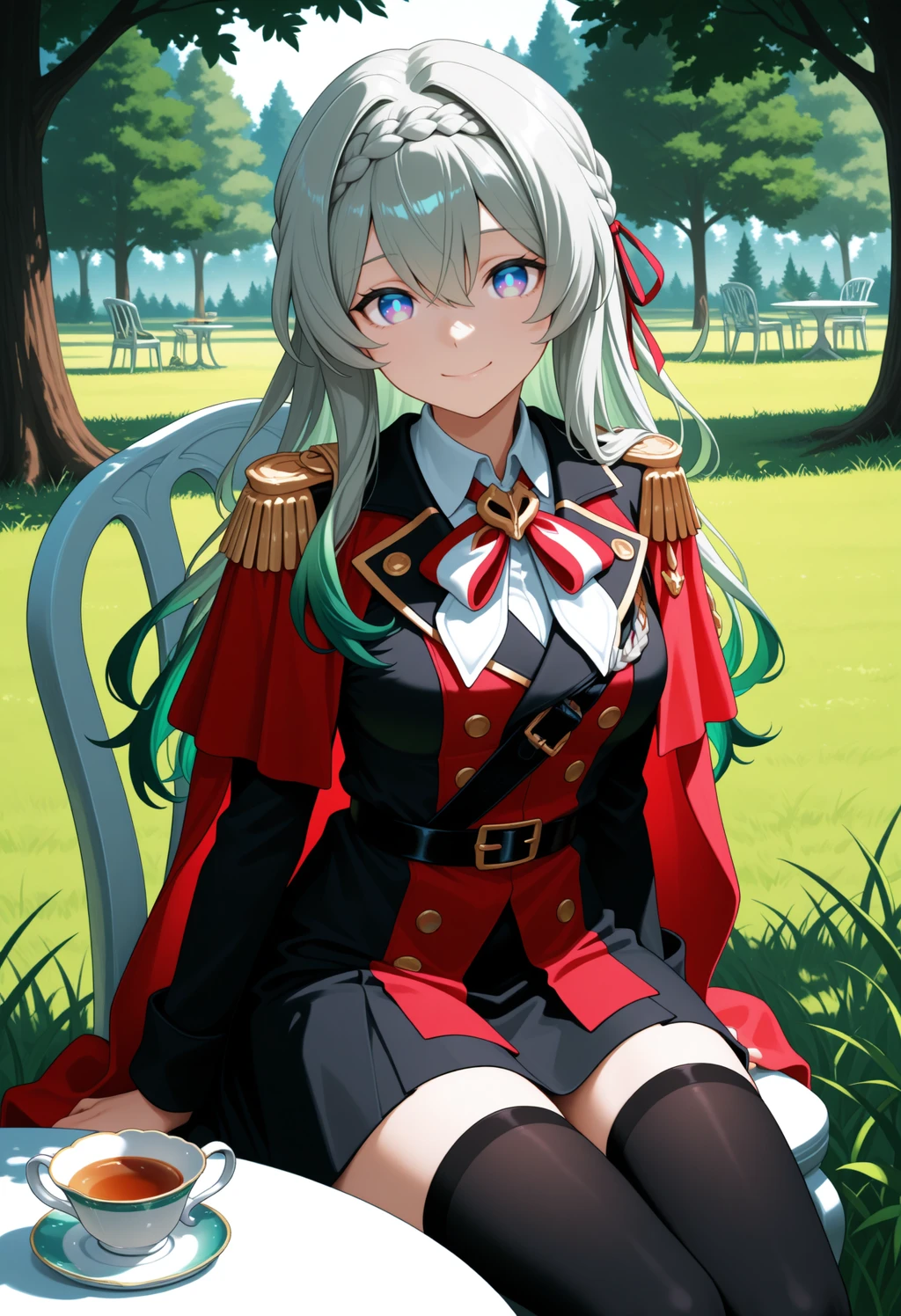 Stable Diffusion image: 1girl, solo - by ChameleonAI