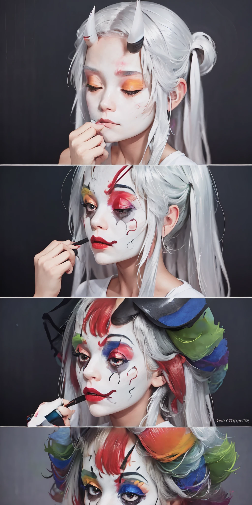 Putting On Clown Makeup Meme | Concept LoRA - by FallenIncursio