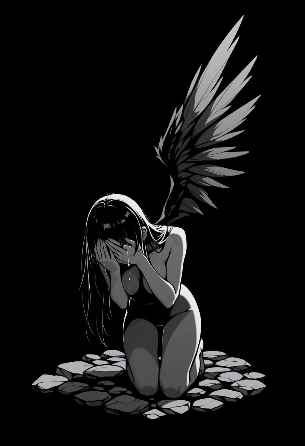 Stable Diffusion image: 1girl, solo - by ChameleonAI