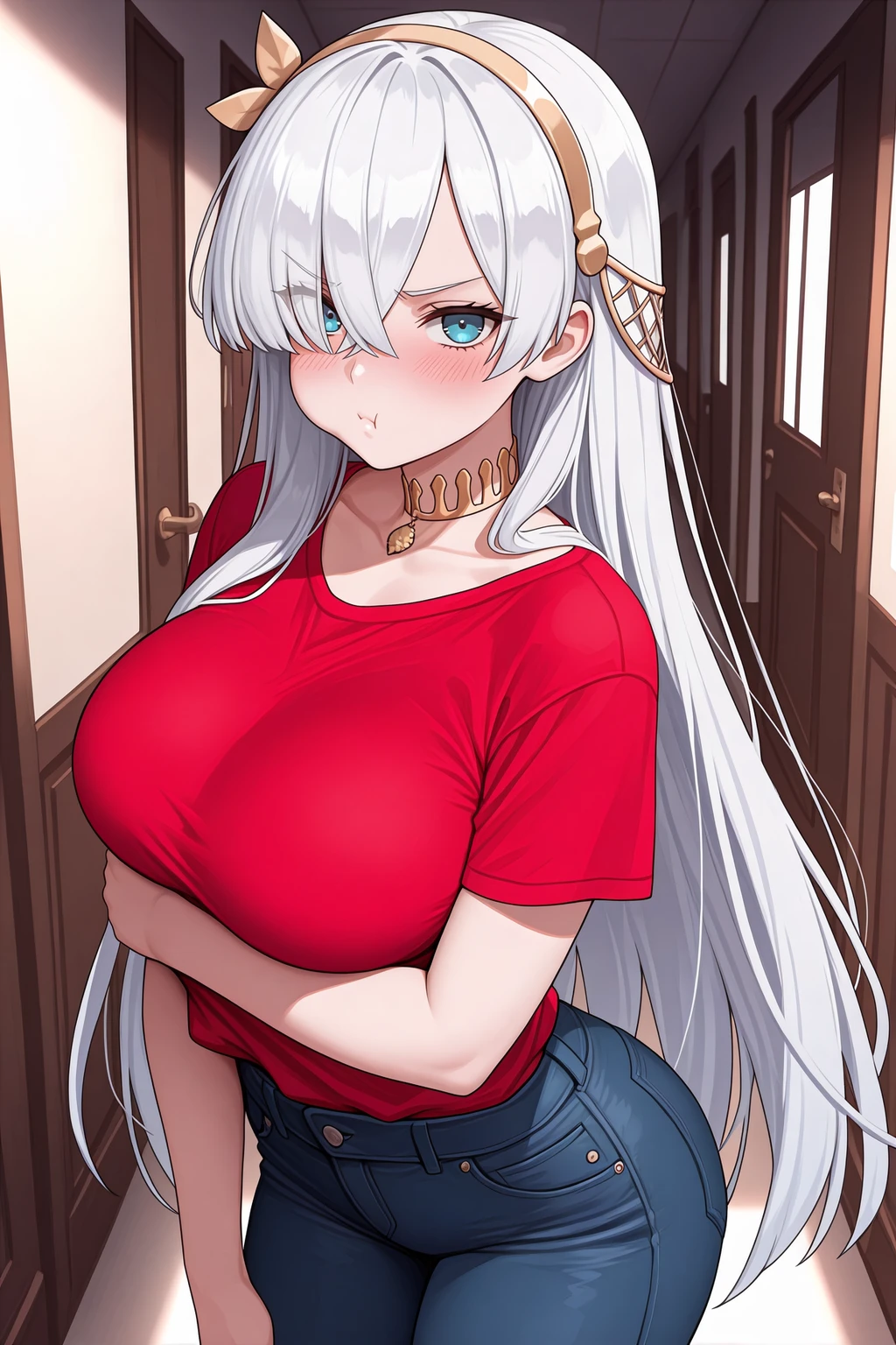 Stable Diffusion image: 1girl, solo - by novowels