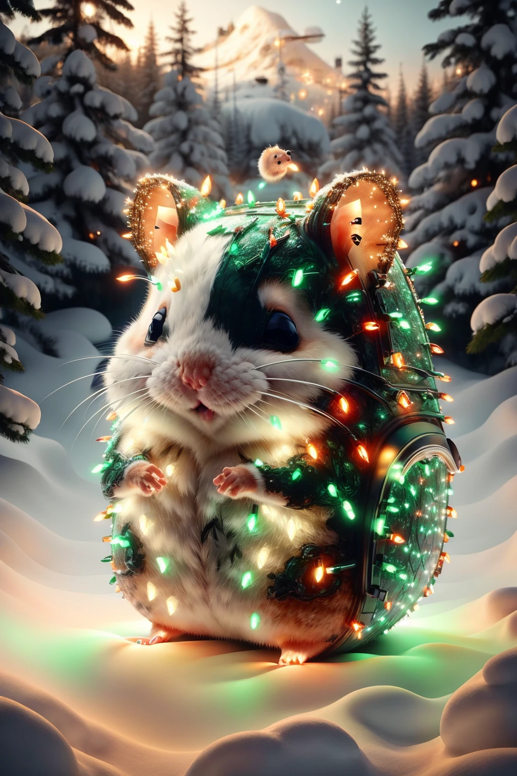 Reindeer Lights World Morph/Style LoRA - by novowels