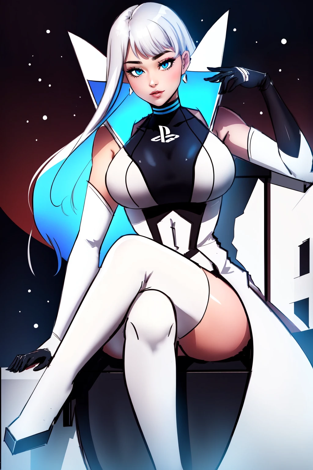 Playstation-chan | Merryweather - by FallenIncursio