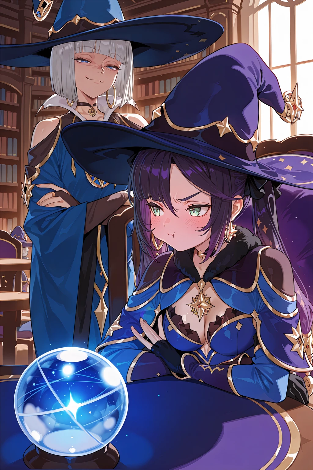 Stable Diffusion image: long hair, breasts - by novowels