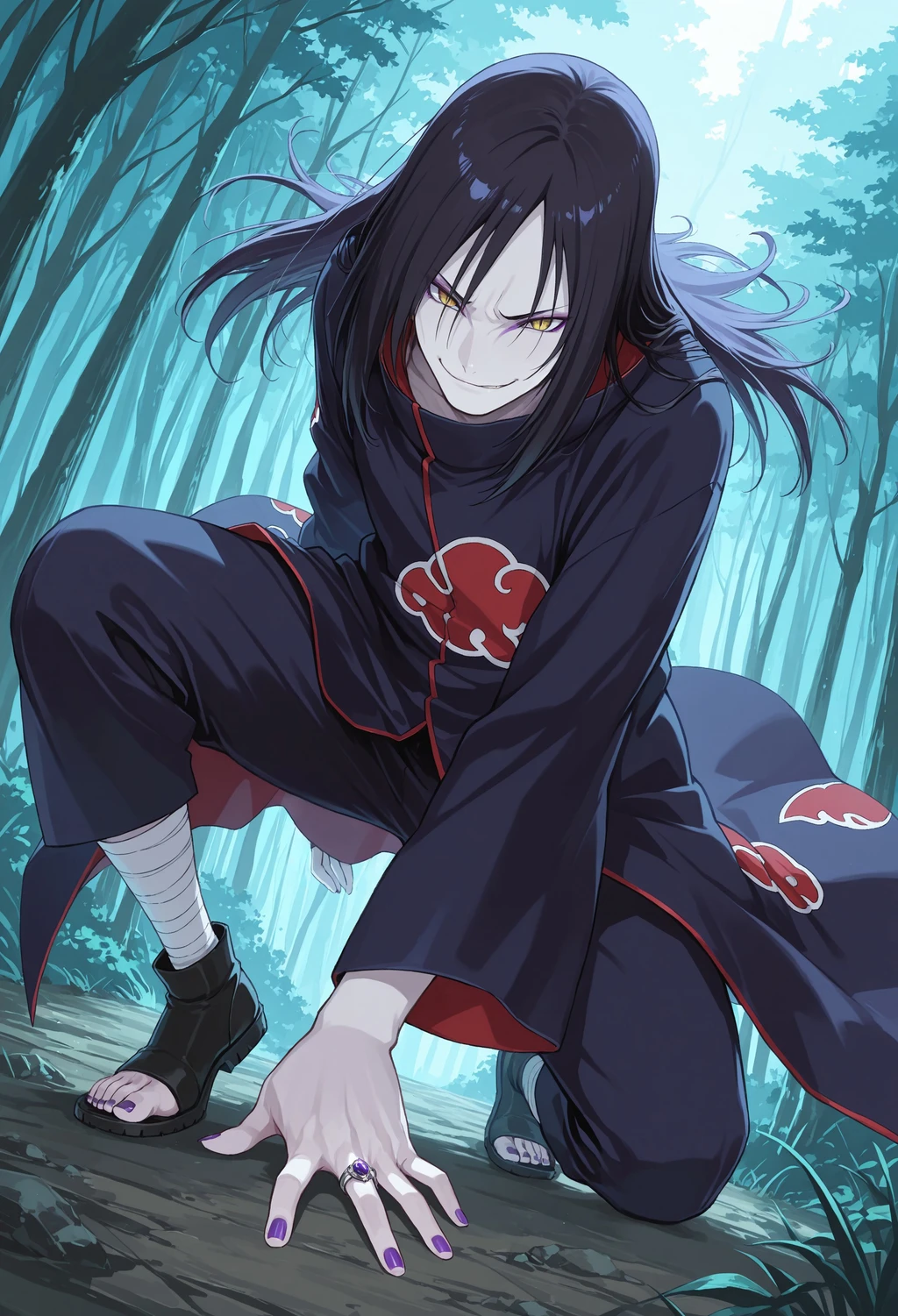 Stable Diffusion image: solo, long hair - by Xeranah