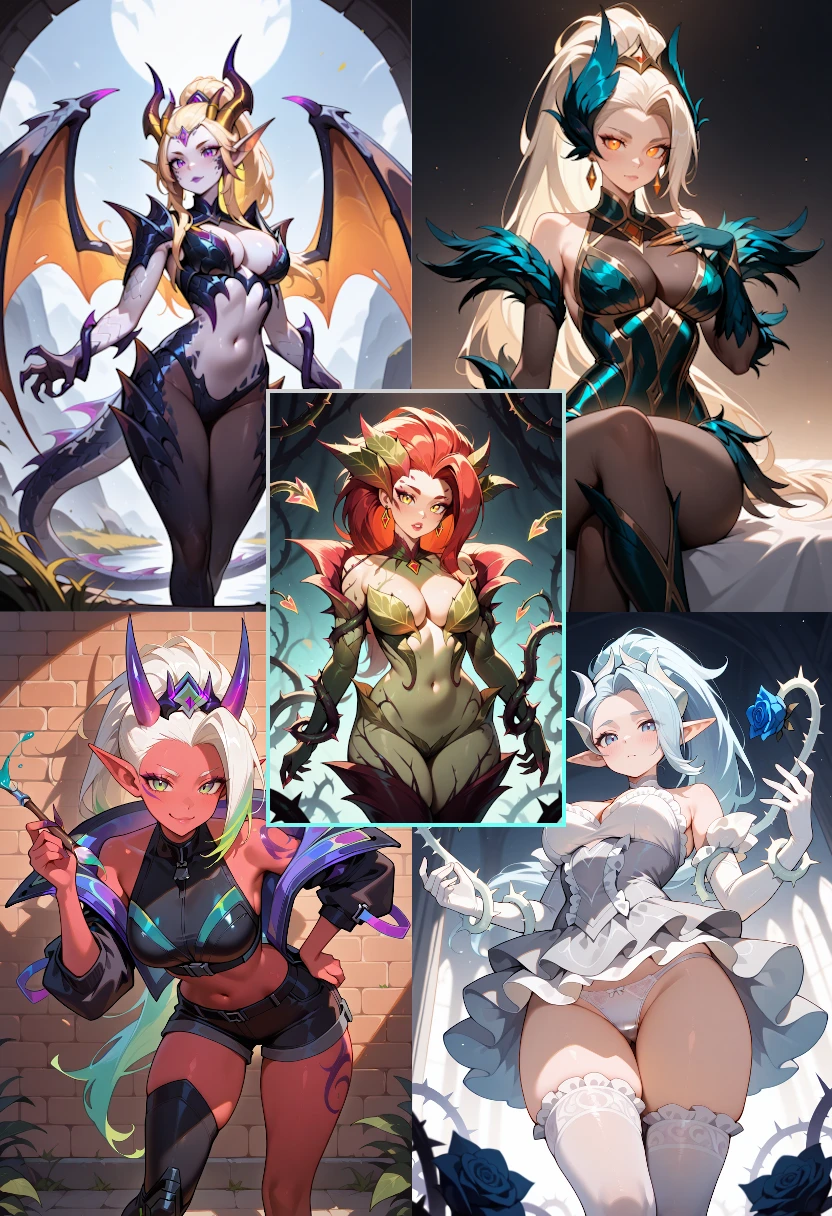 Zyra (6 Outfits) (League of Legends) [Illustrious] - by KZPantheon