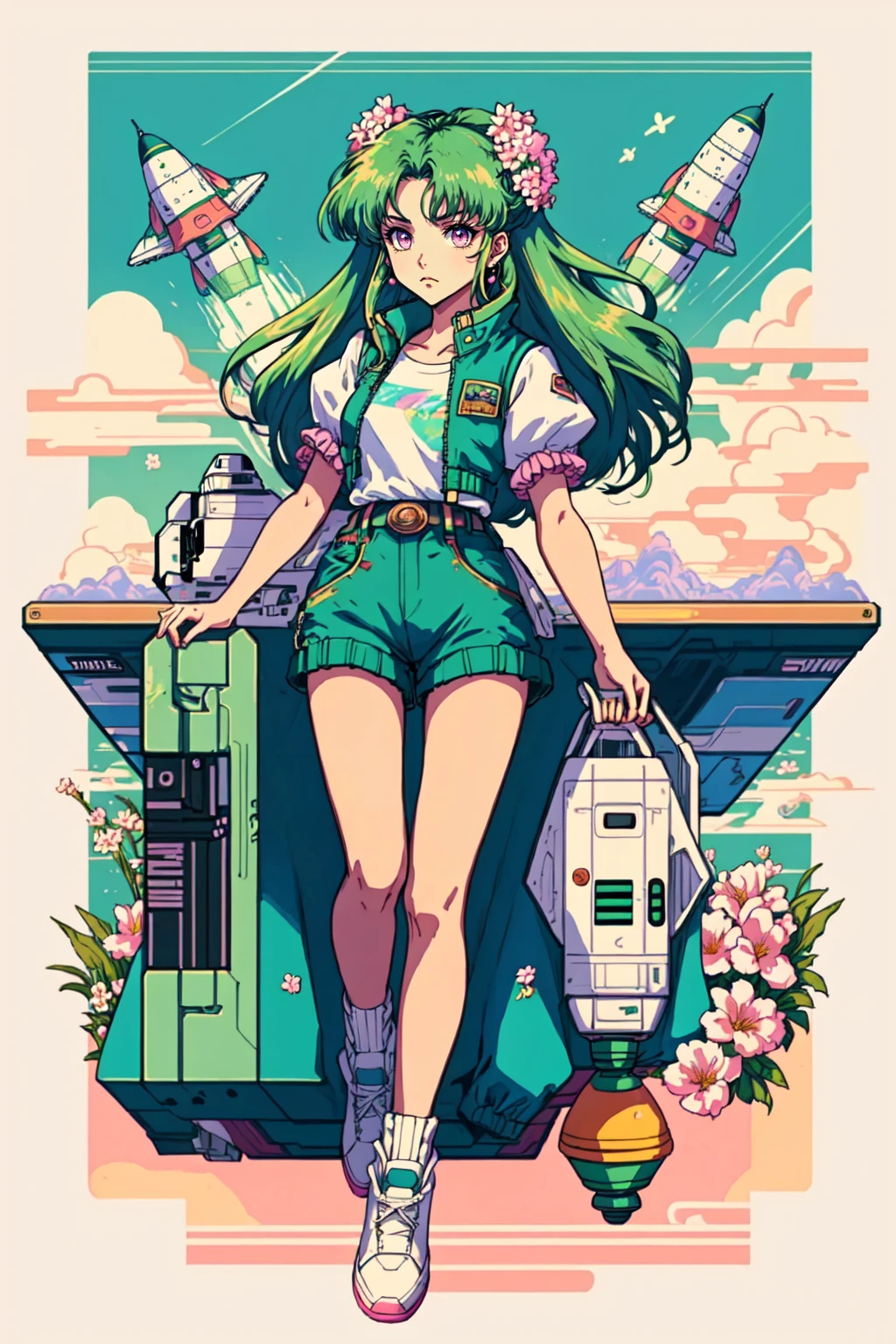 Retrowave Anime (Midjourney) - by ktiseos_nyx